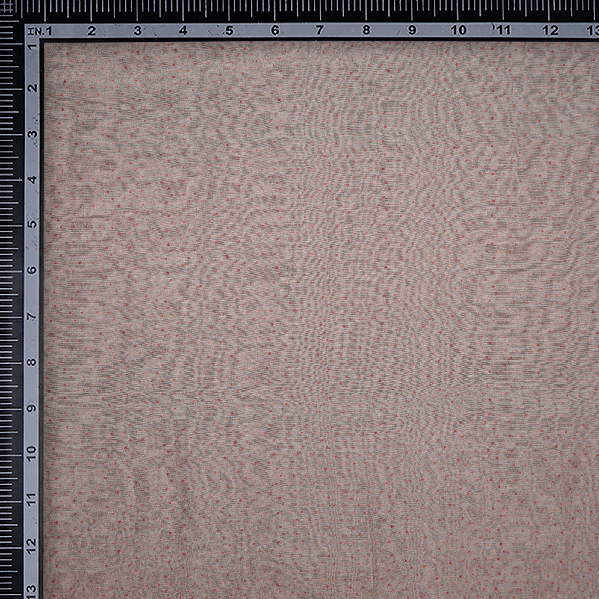 (Pre-Cut 3.00 Mtr)Mushroom All Over Pattern Digital Print Fine Chanderi Fabric