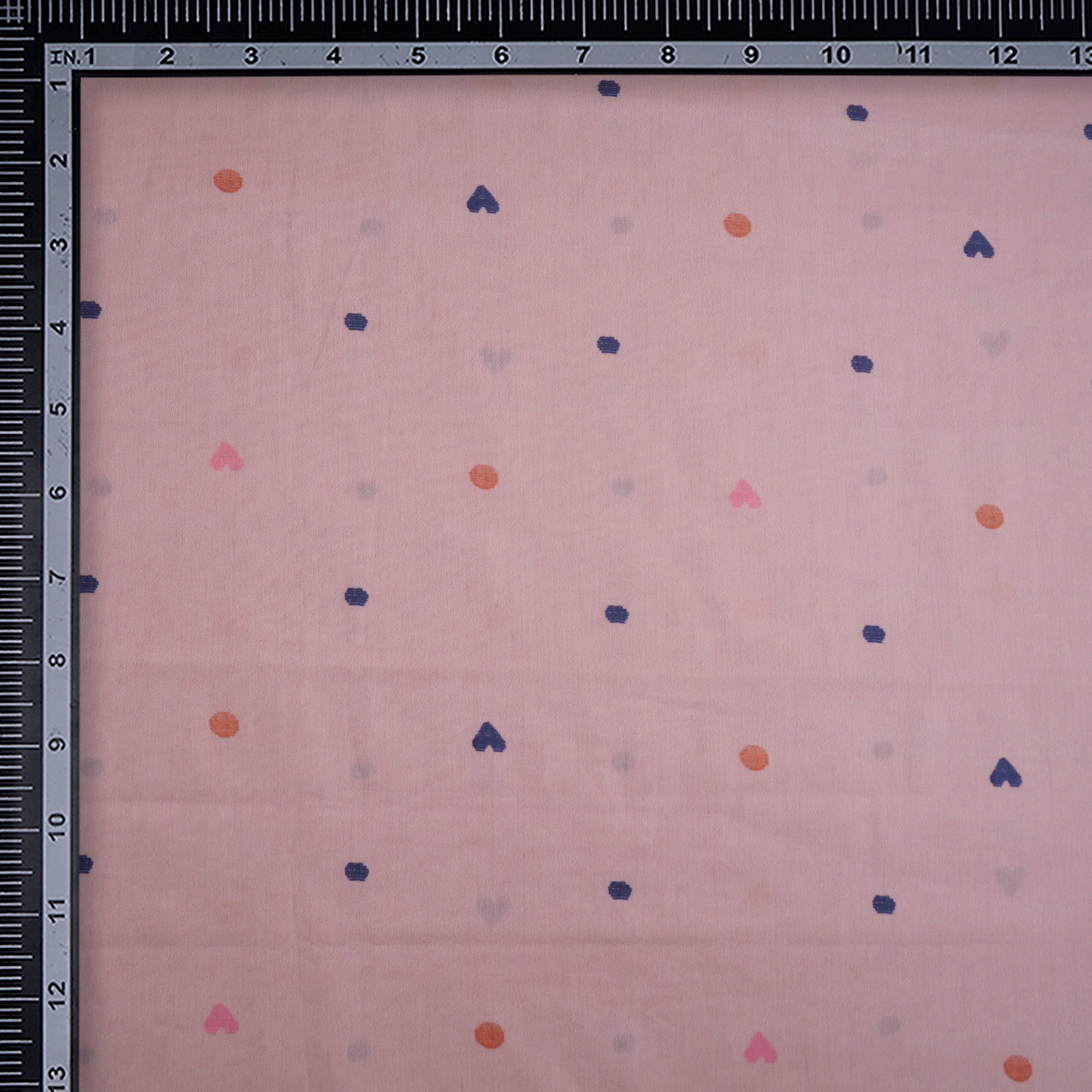(Pre-Cut 3.00Mtr)Pastel Pink Booti Pattern Digital Print Lawn Cotton Fabric