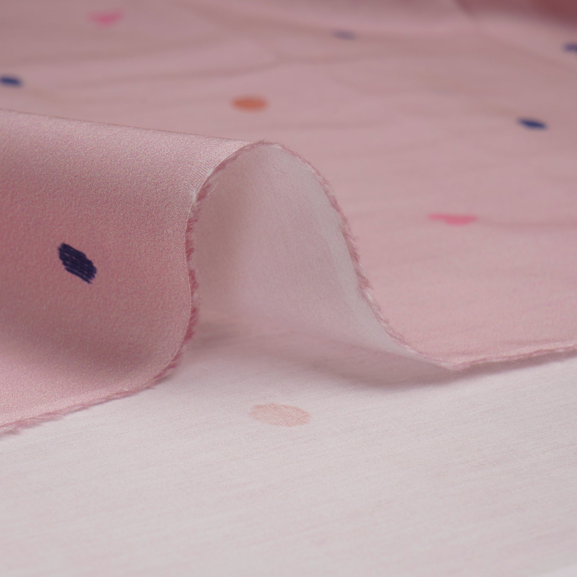 (Pre-Cut 3.00Mtr)Pastel Pink Booti Pattern Digital Print Lawn Cotton Fabric