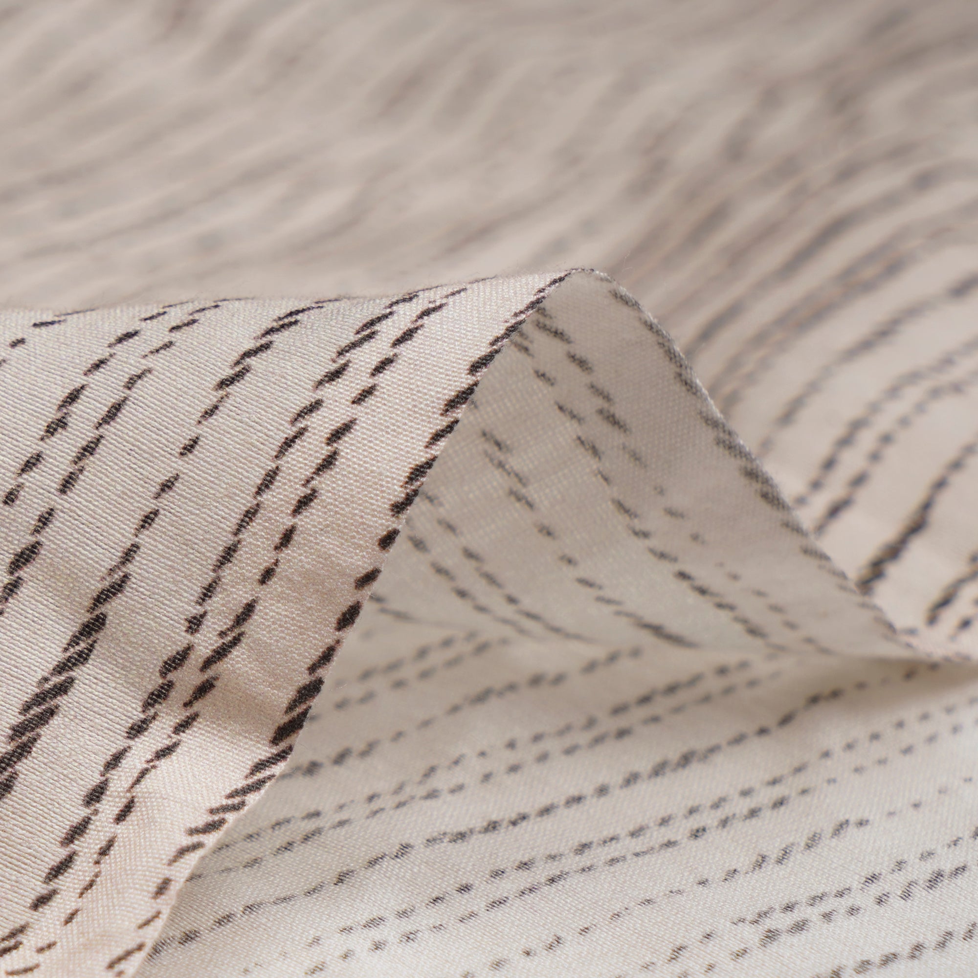 (Pre-Cut 2.80Mtr)Beige Color Digital Printed Chanderi Fabric