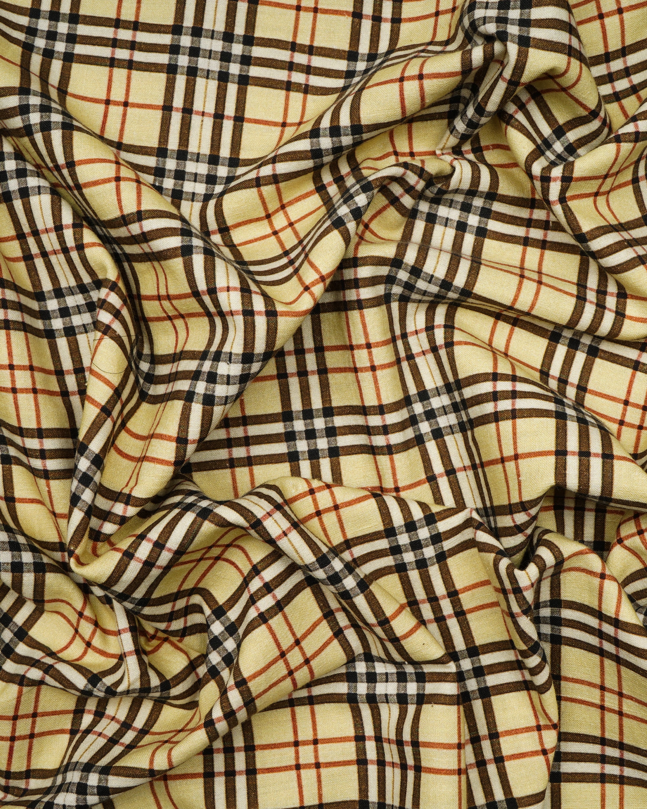 Multi Color Check Pattern Digital Print Cotton Unstitched Suit Set (Top & Dupatta)