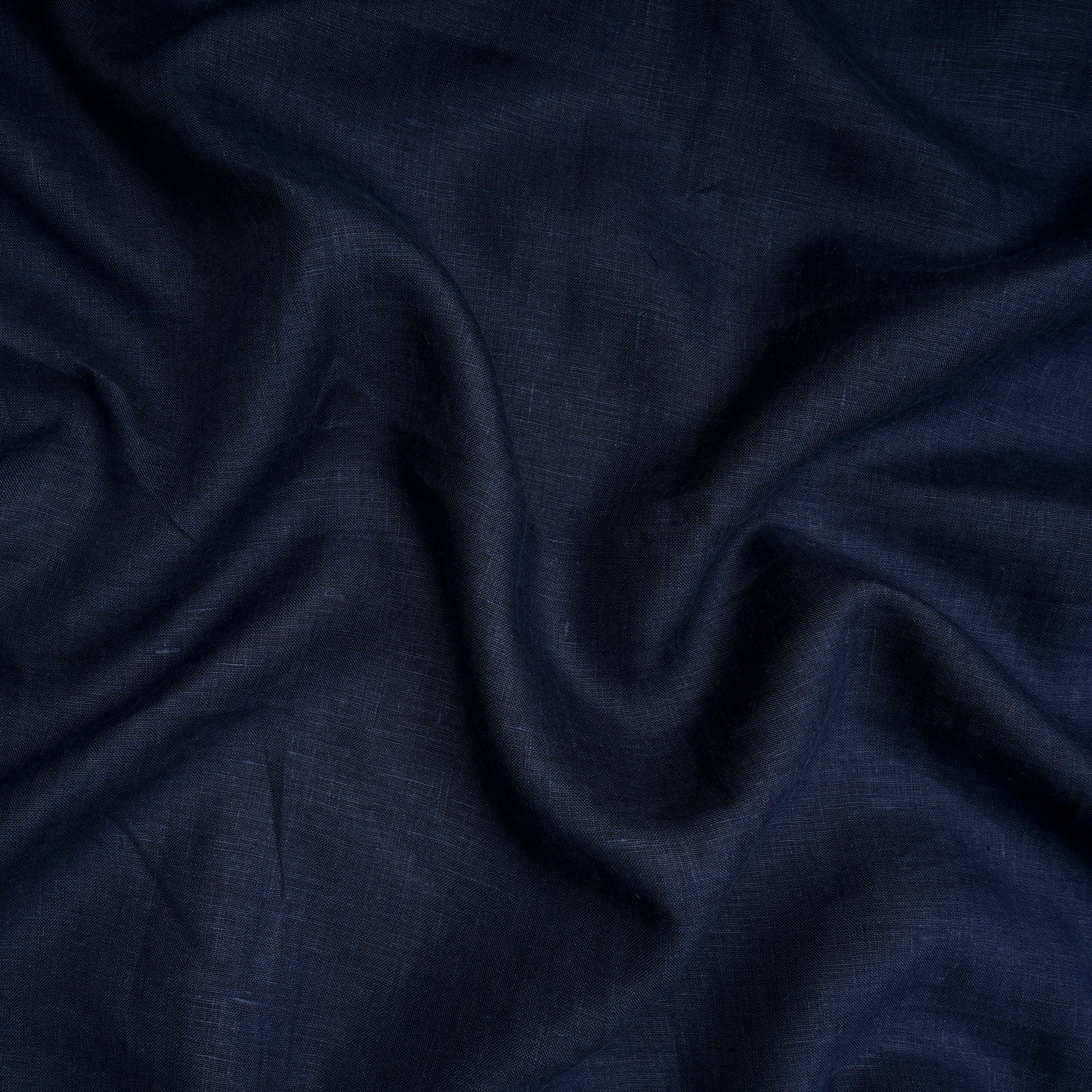 Navy Blue Premium 60's Lee Plain Linen Fabric