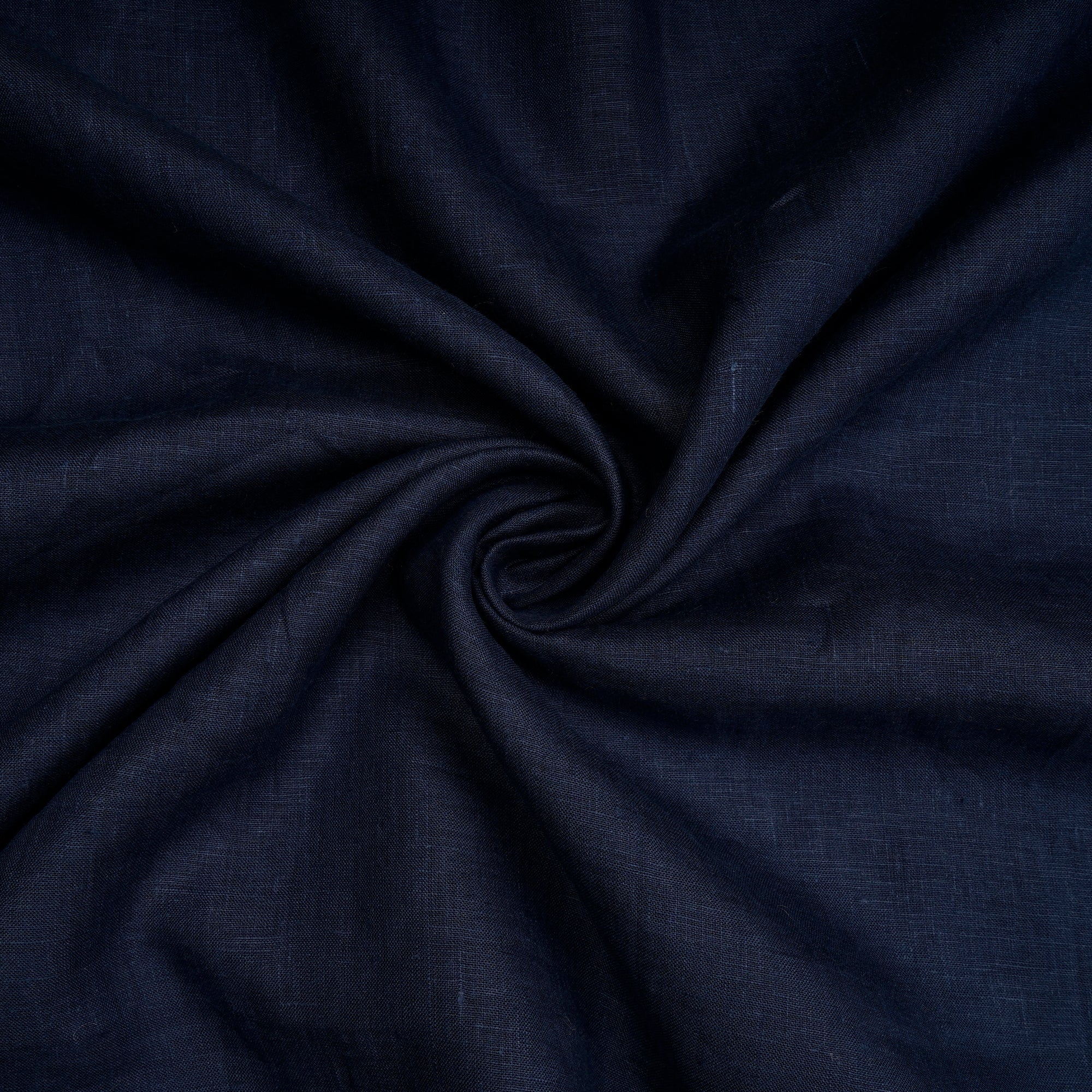 Navy Blue Premium 60's Lee Plain Linen Fabric