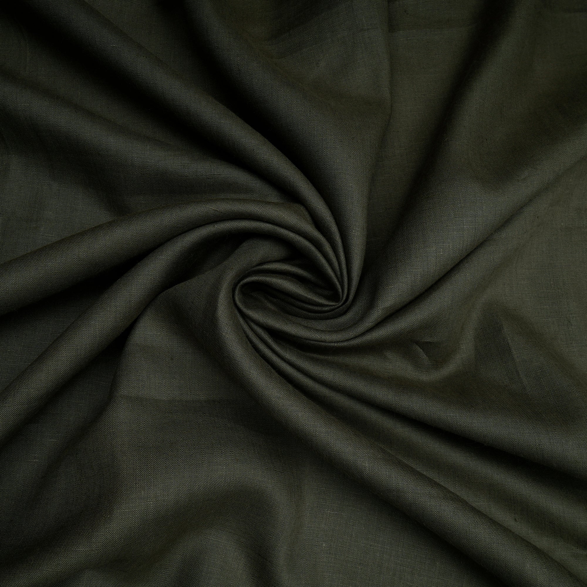 Olive Green Premium 60's Lee Plain Linen Fabric