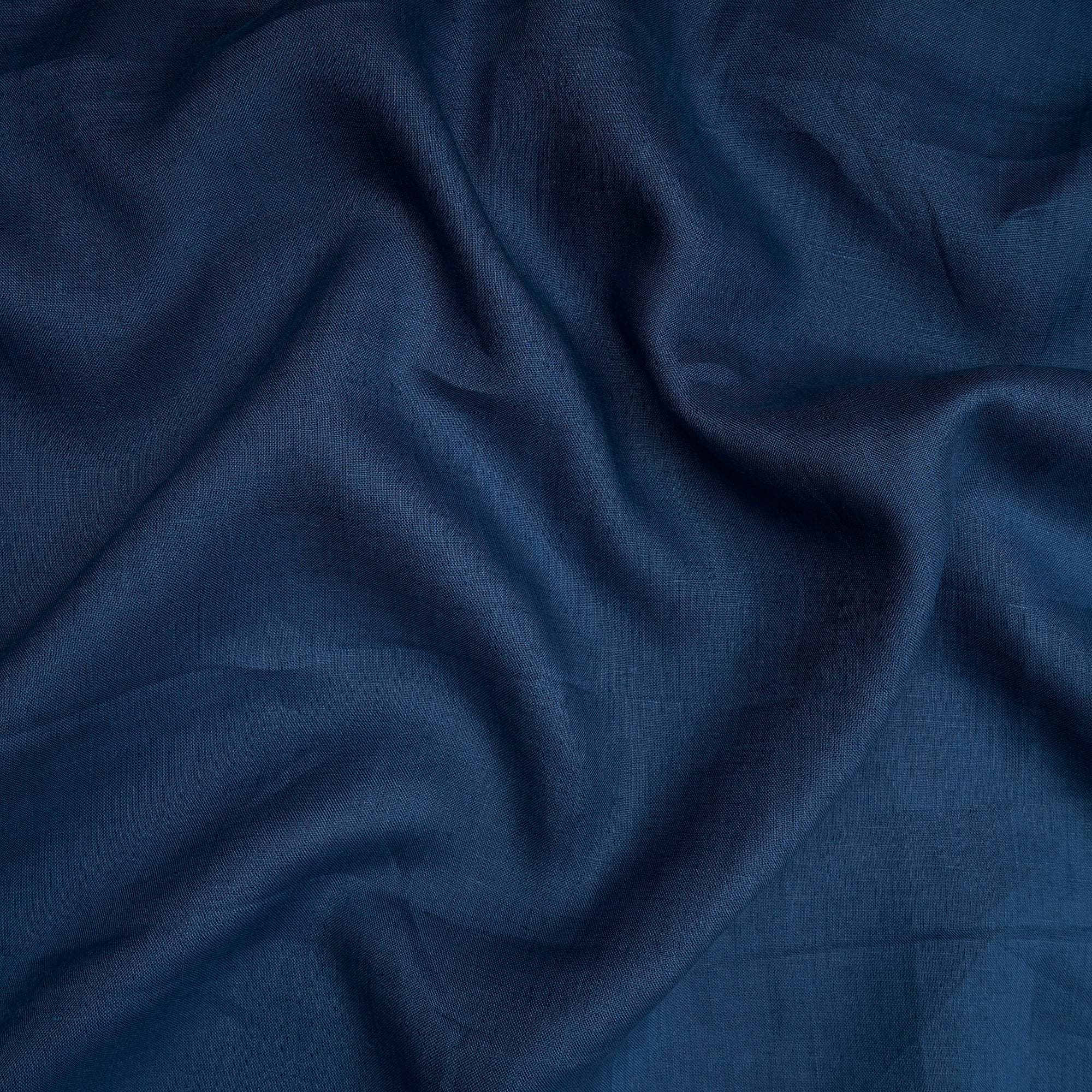 Real Teal Premium 60's Lee Plain Linen Fabric