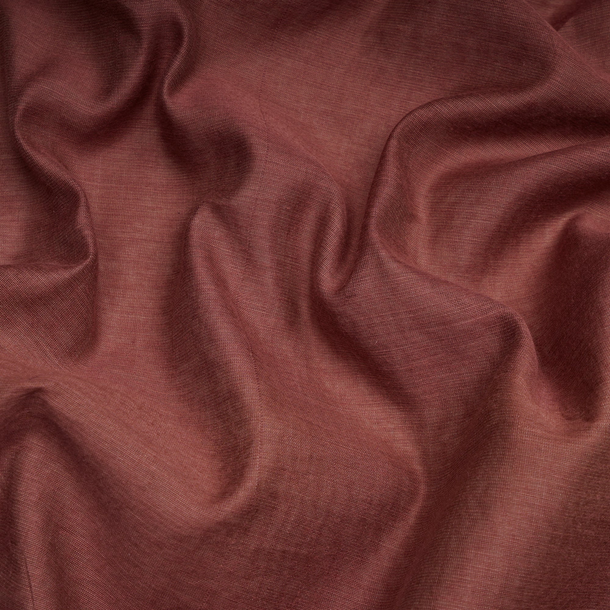 Light Brown Dyed Plain Chanderi Fabric