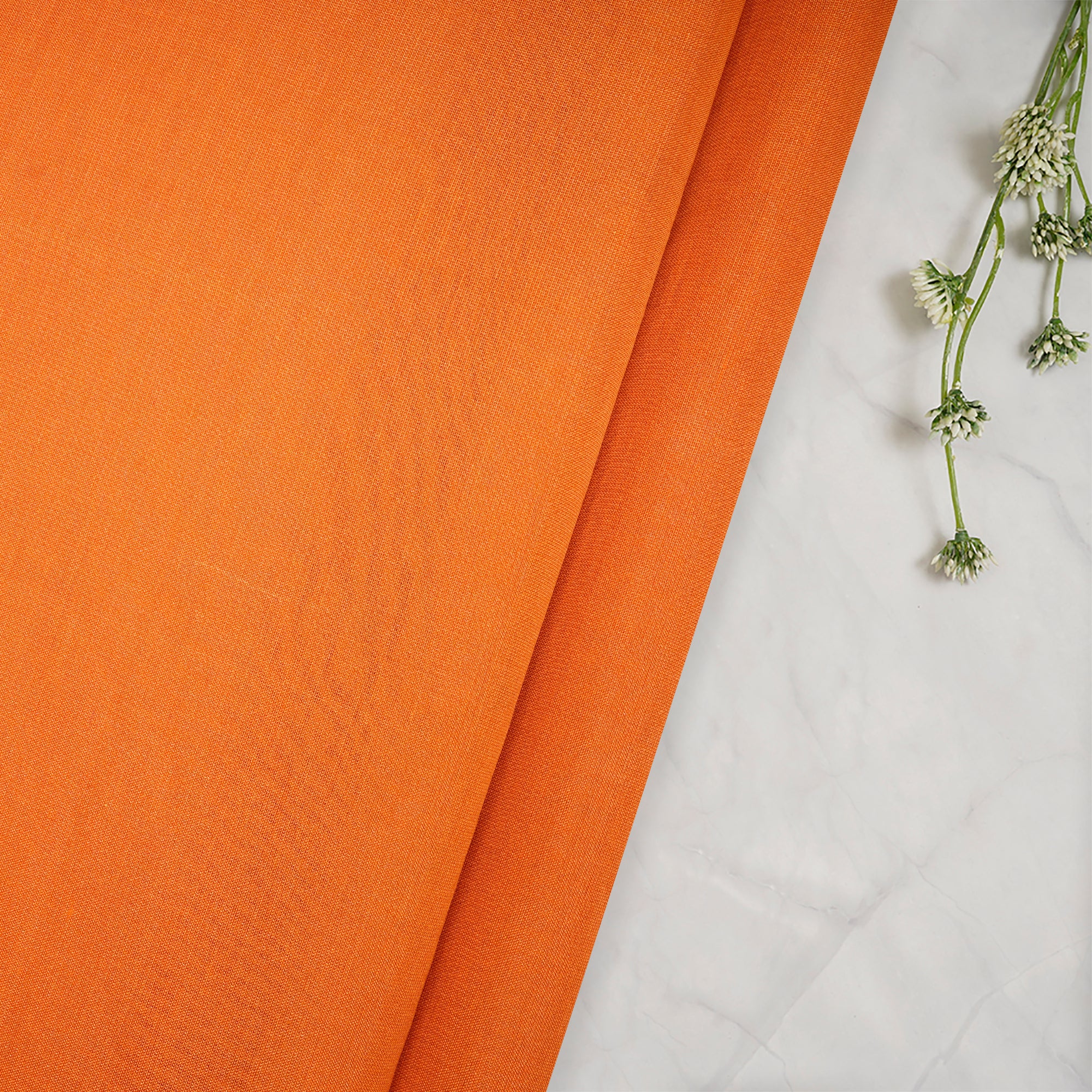 Bright Marigold Orange ColorTissue Fabric
