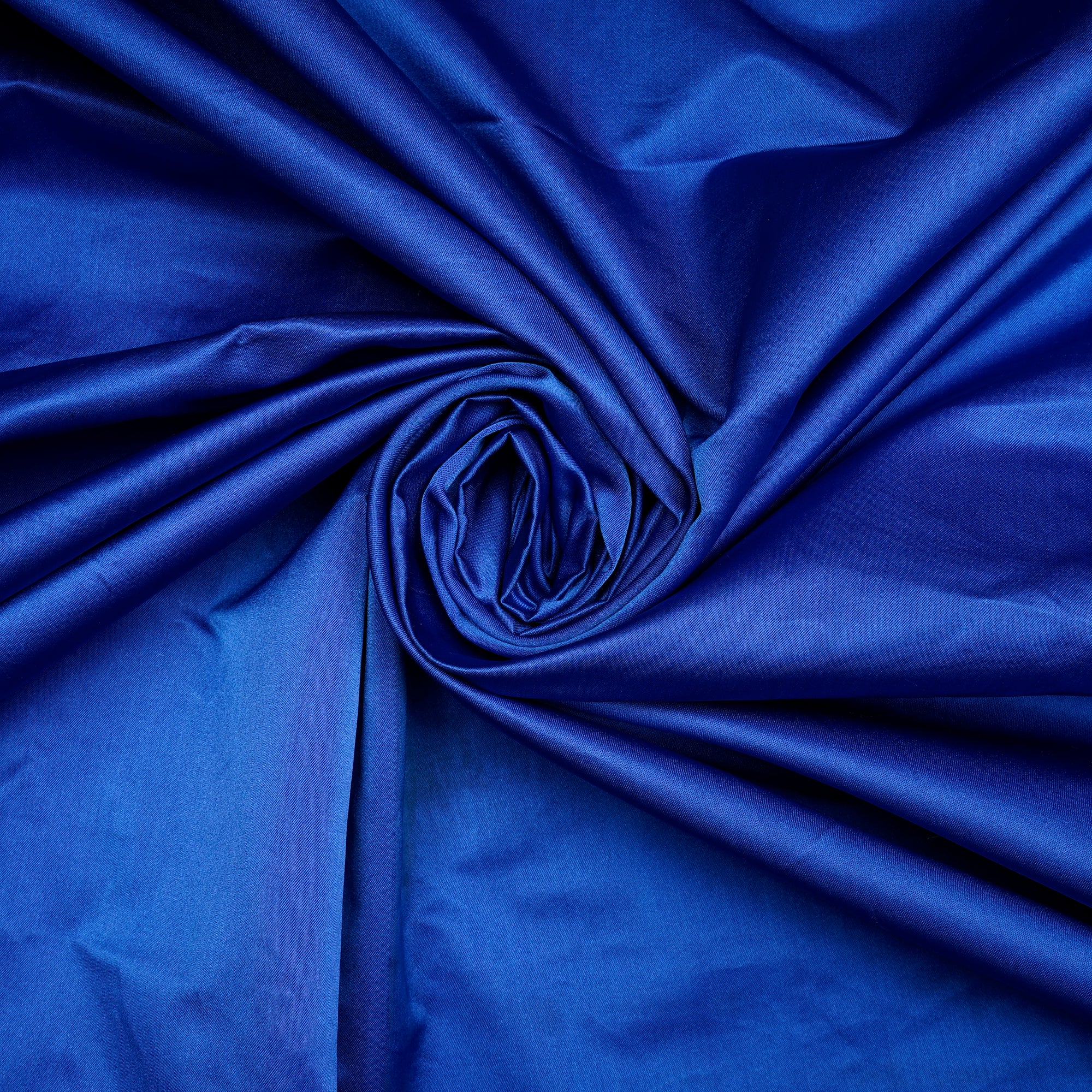 Blue Color Polyester Satin Fabric