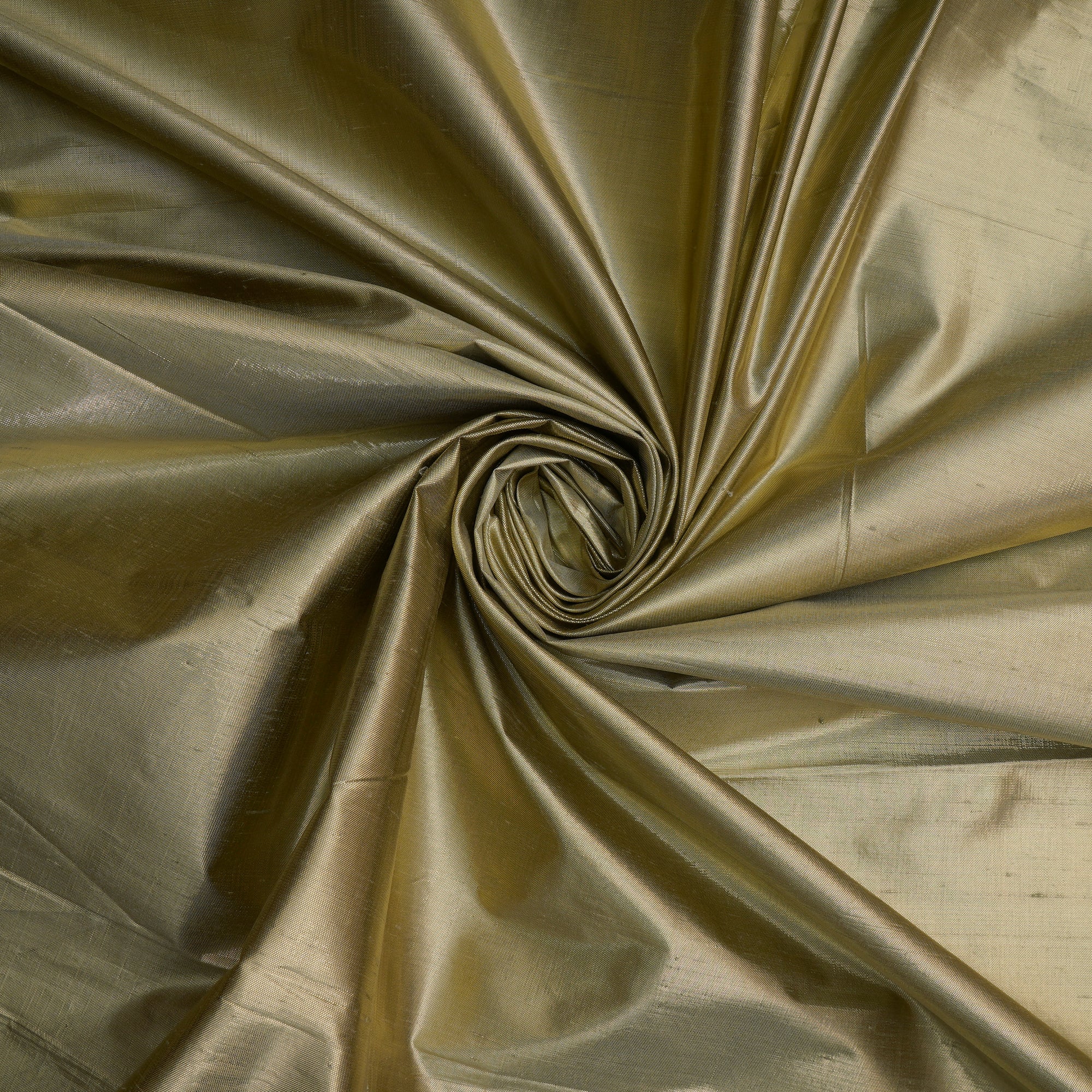 Golden-Beige Color Metallic Dupion Silk Fabric