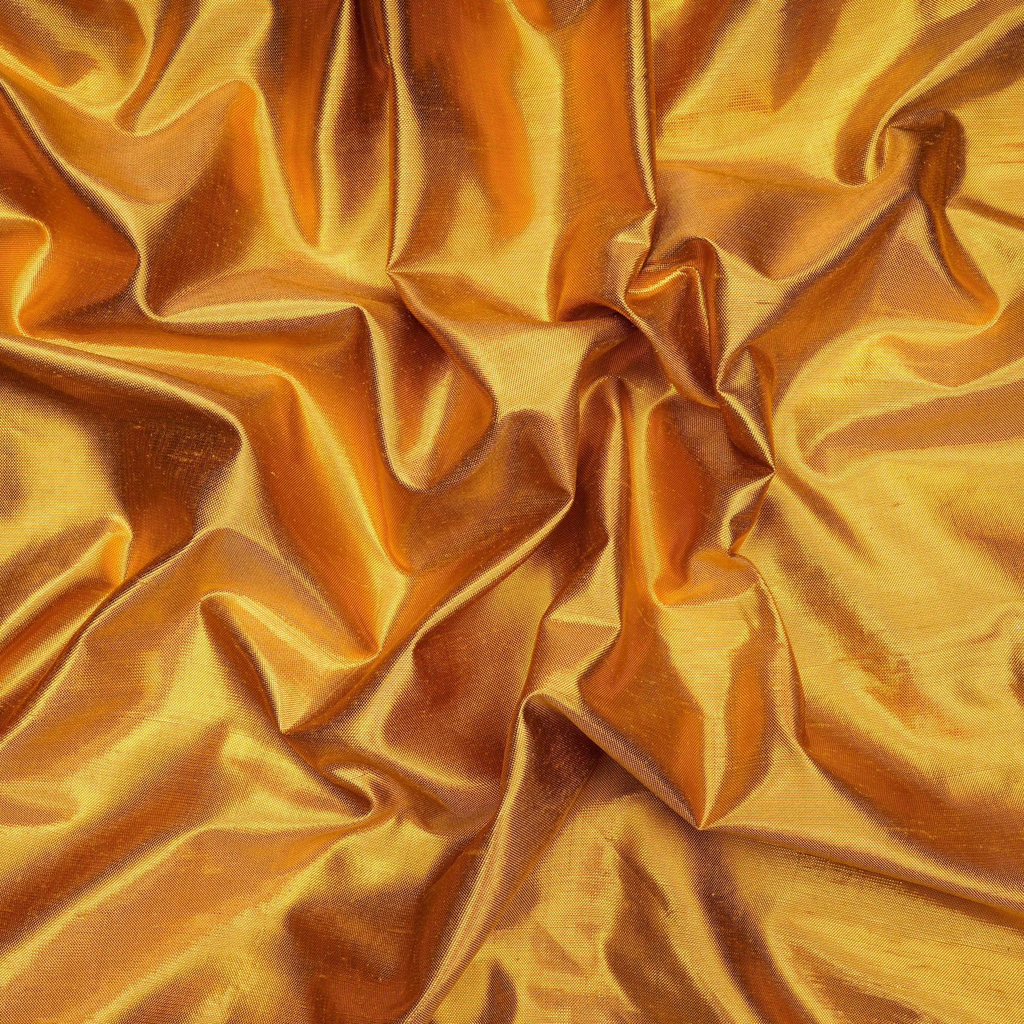 Golden Color Metallic Silk Fabric