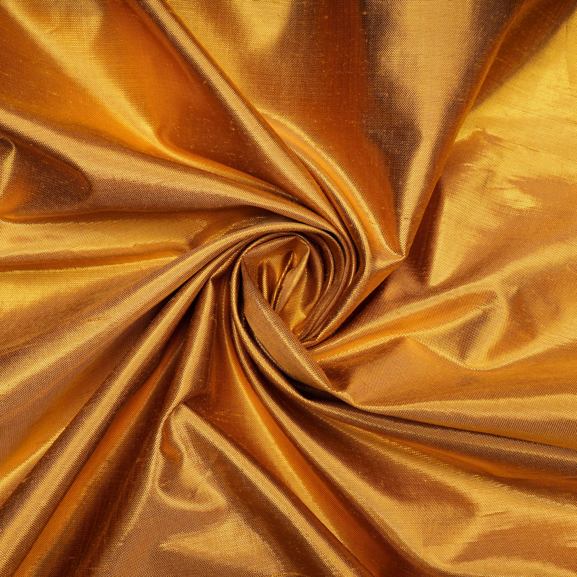 Golden Color Metallic Silk Fabric