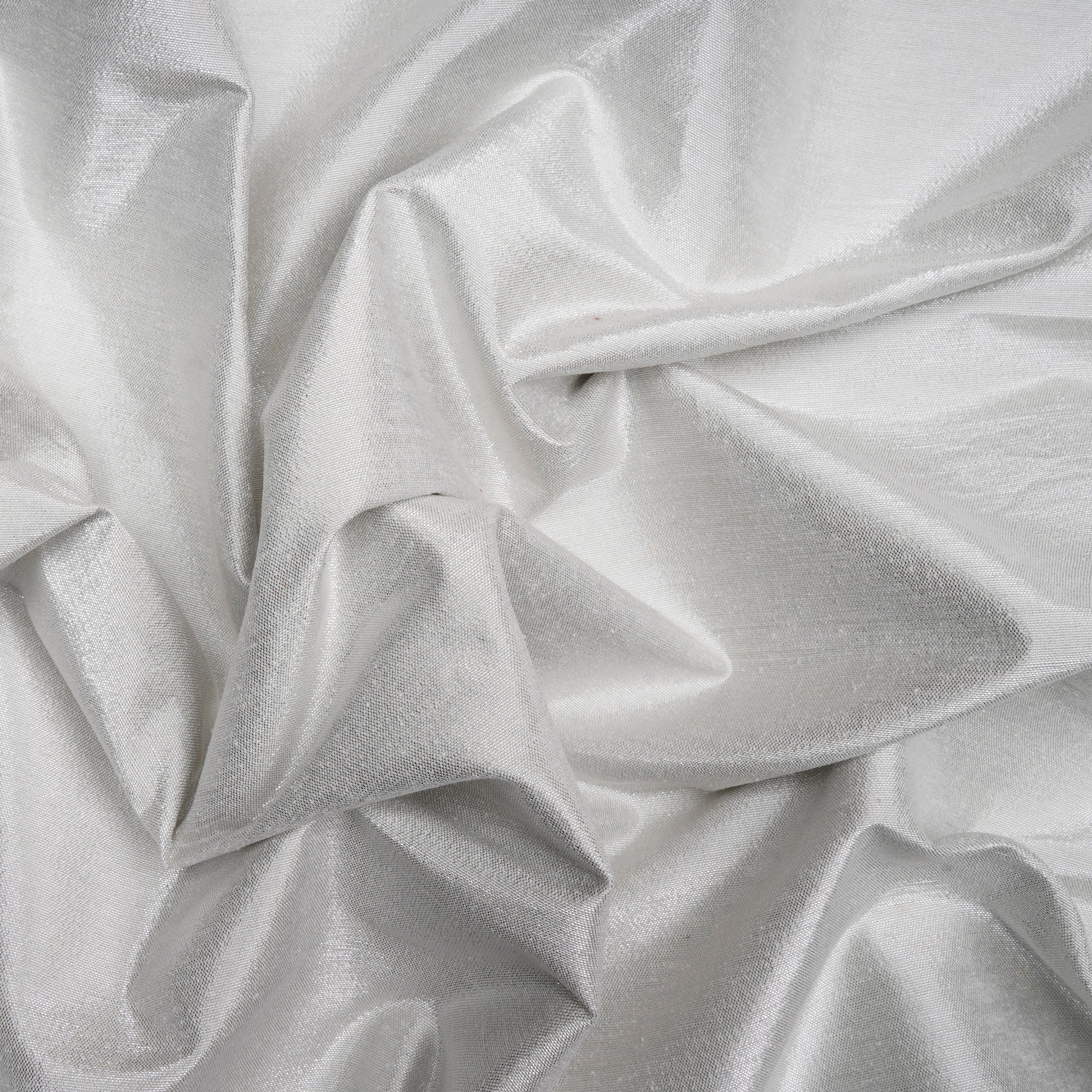 Silver Color Metallic Silk Lurex Fabric