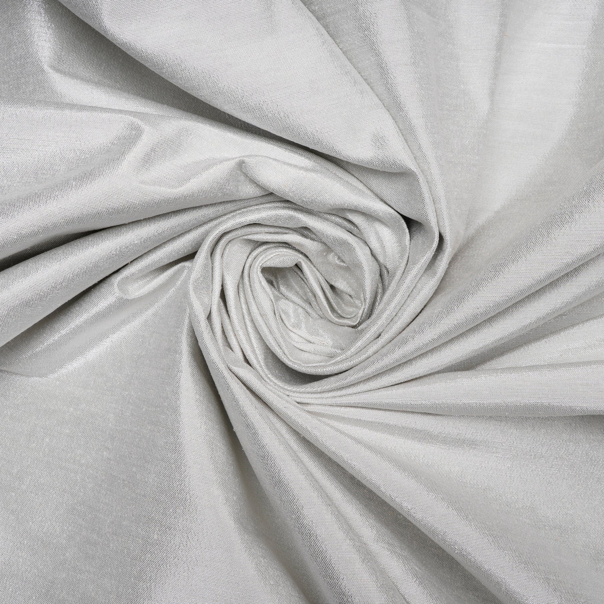 Silver Color Metallic Silk Lurex Fabric