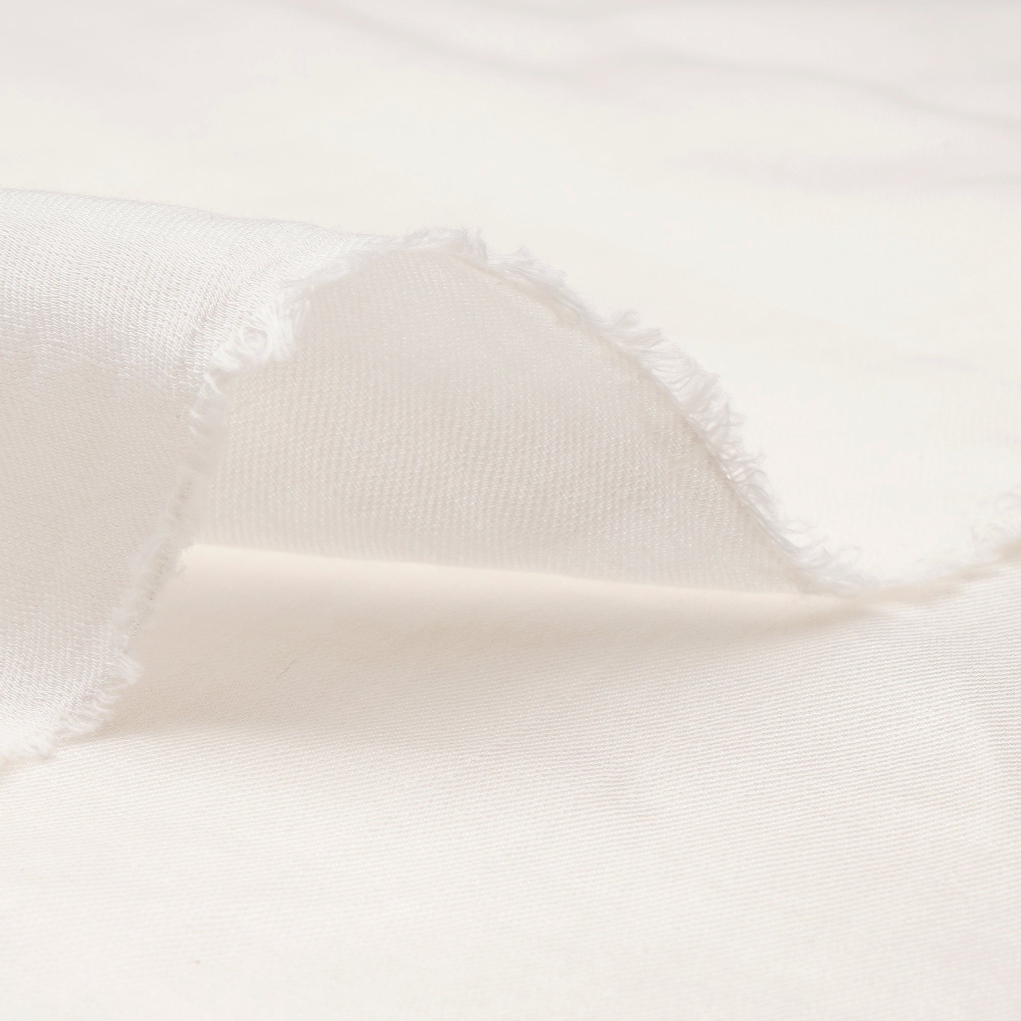 White Dyeable Plain Twill Silk Cotton Fabric