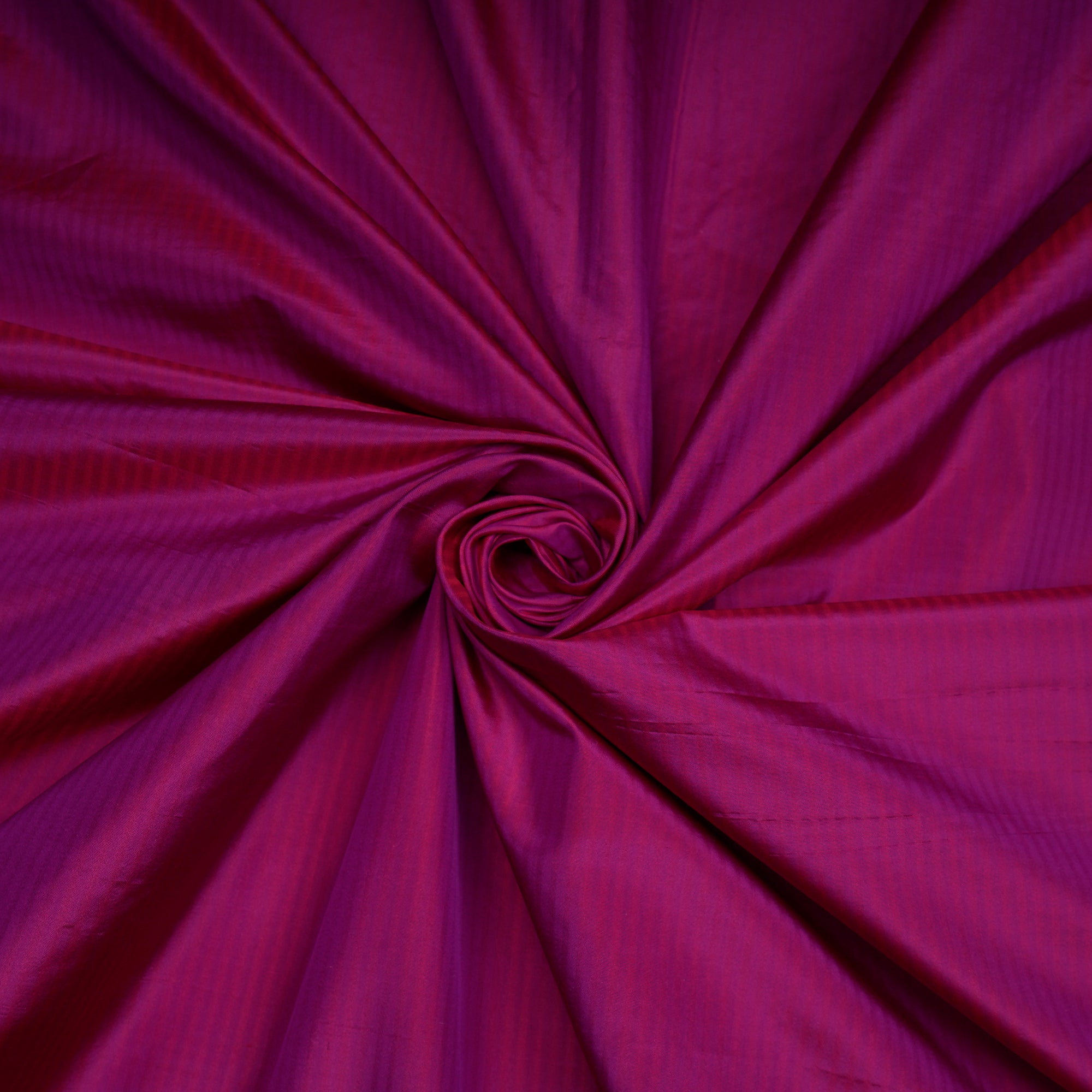 Rani Pink Stripe Pattern Pure Taffetta Silk Fabrics