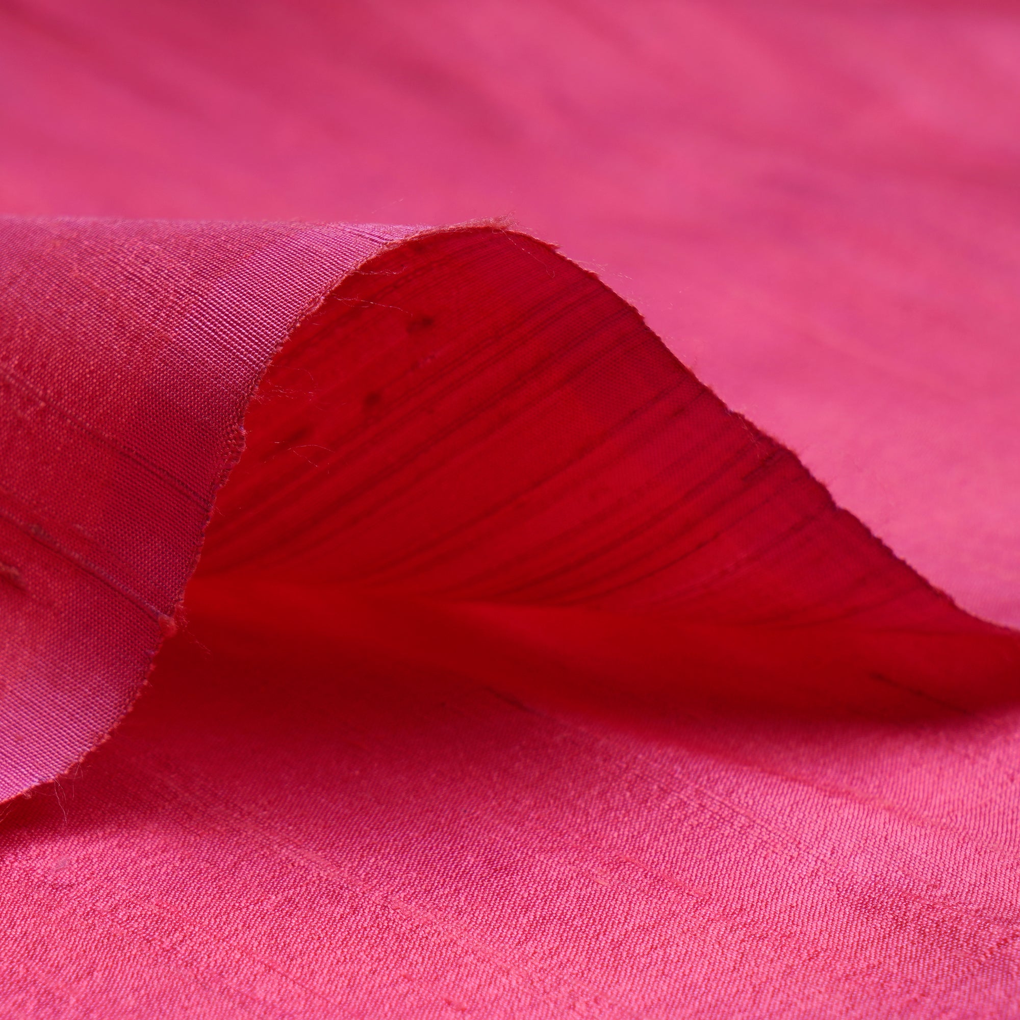 Frusiea Pink Handwoven Heavy Dupion (Raw) Silk Fabric