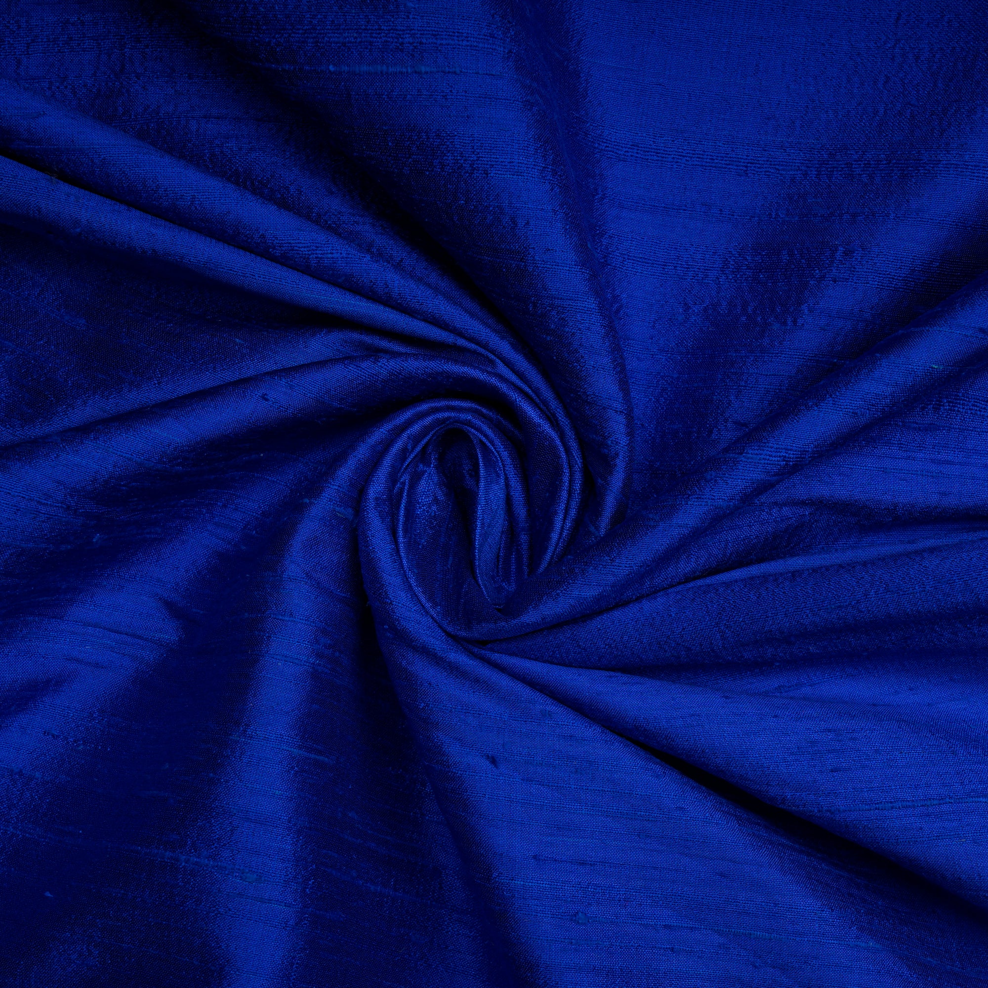 Princess Blue Handwoven Heavy Dupion (Raw) Silk Fabric