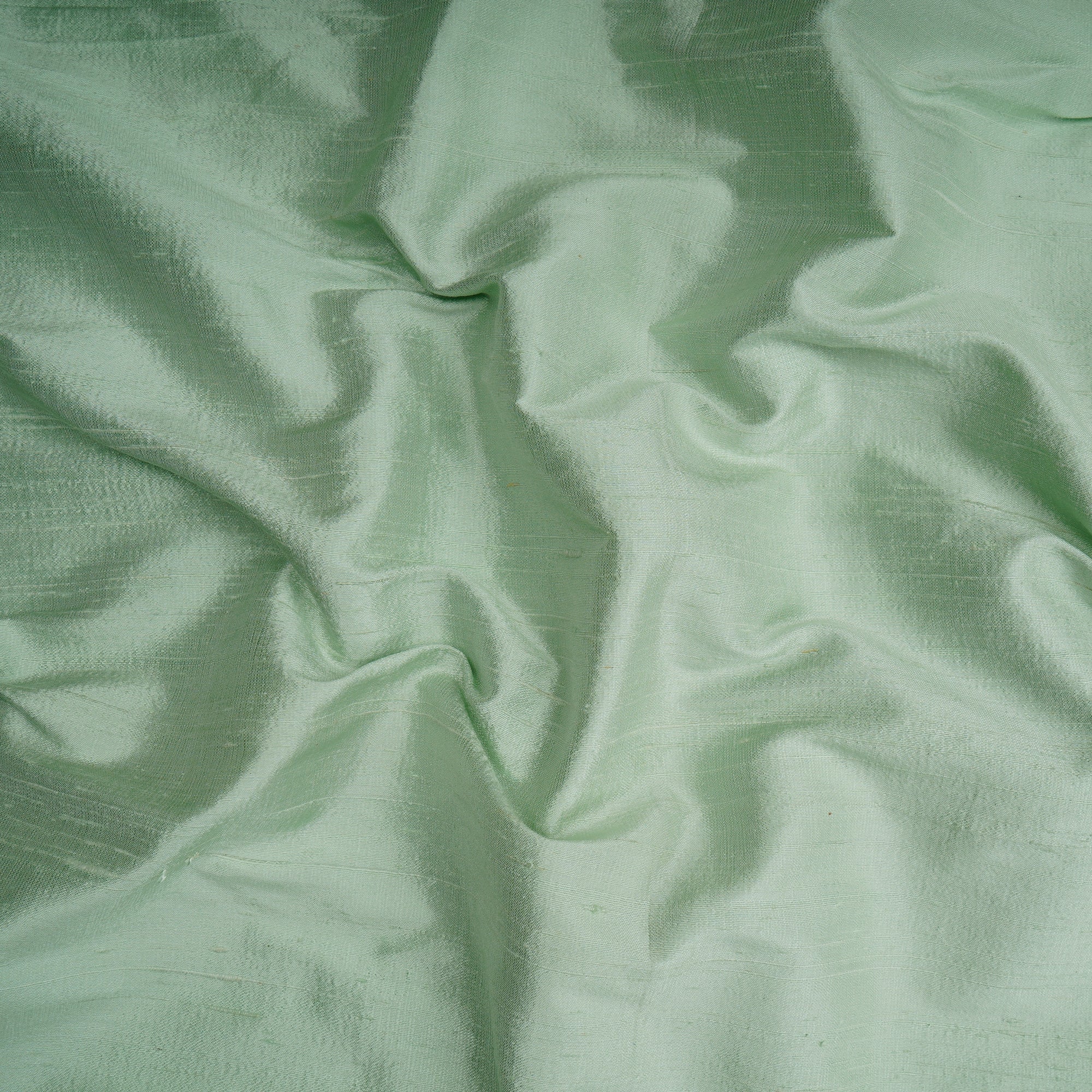 Peppermint Color Dupion (Raw) Silk Fabric
