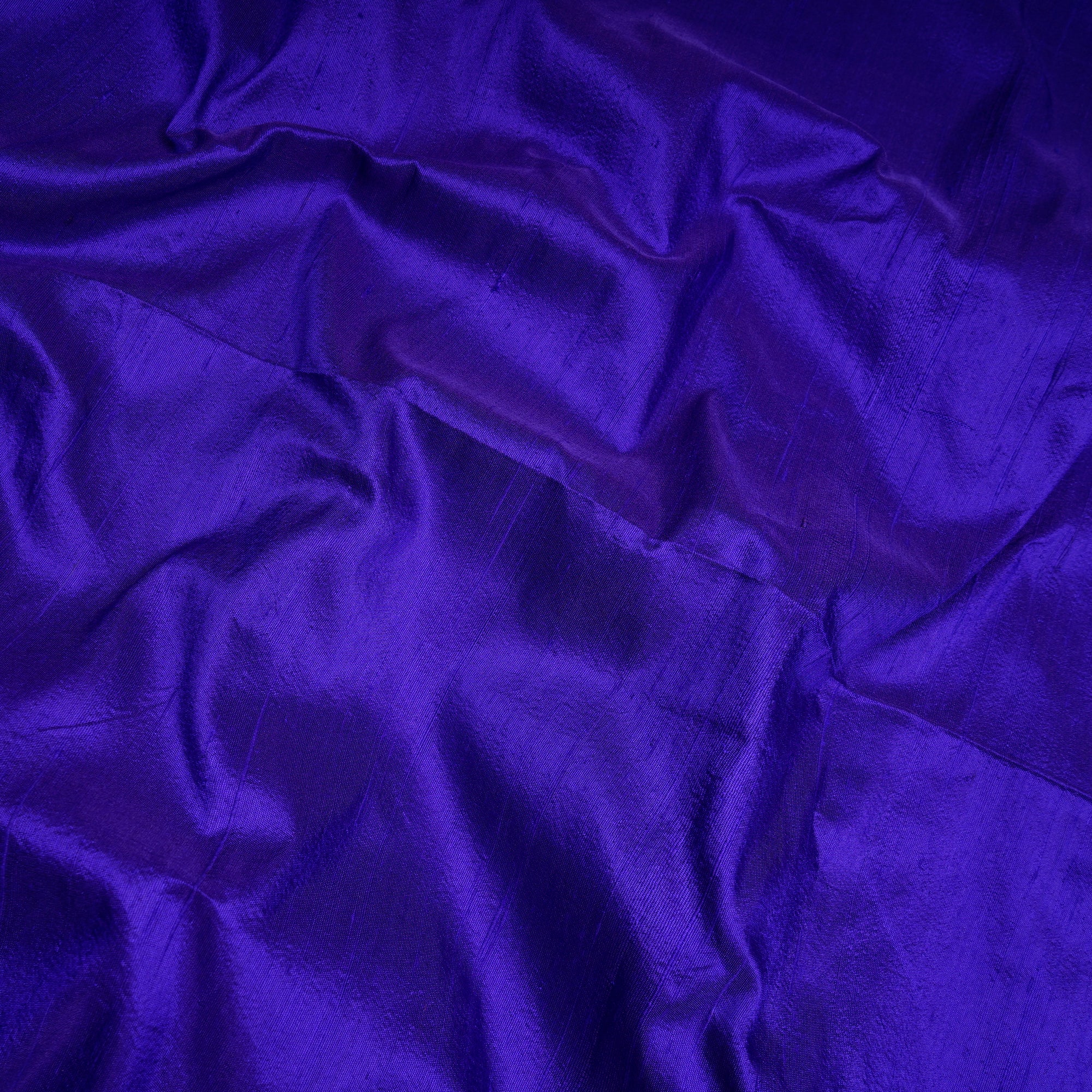 Purple Color Blended Dupion Silk Fabric