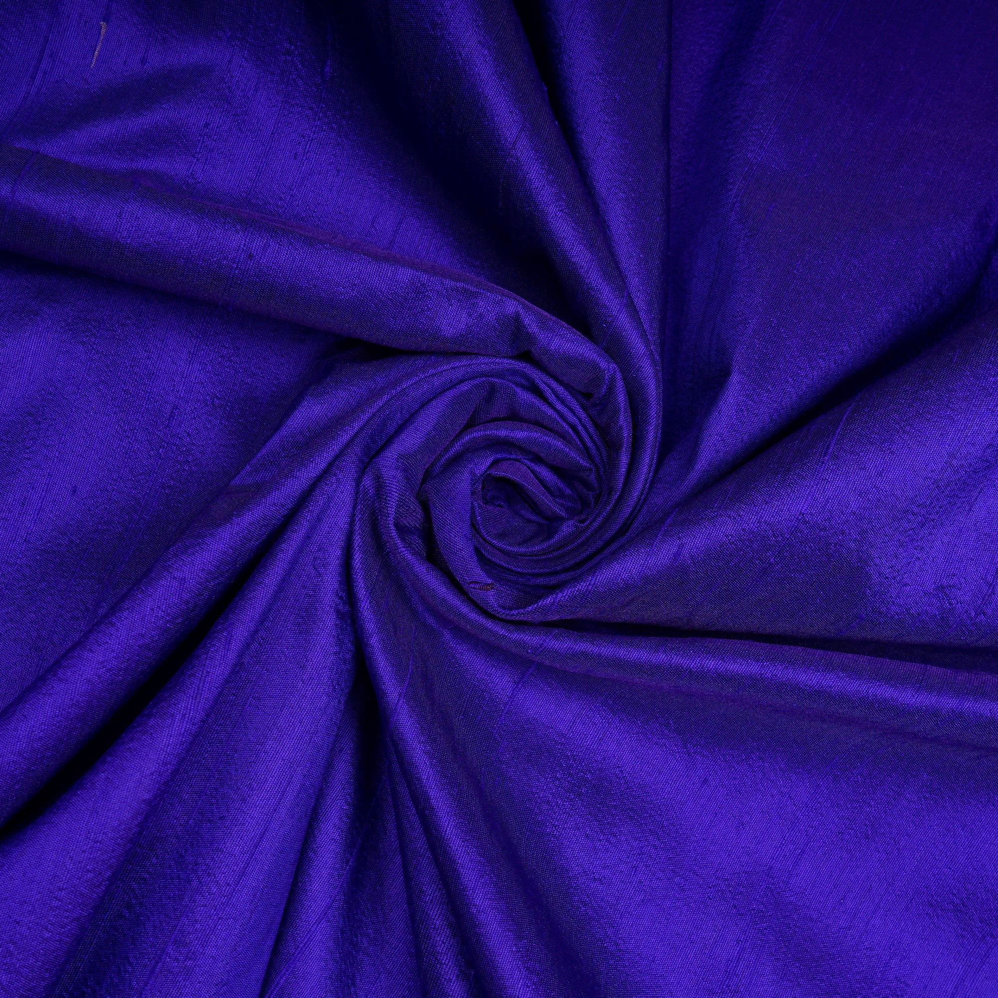 Purple Color Blended Dupion Silk Fabric