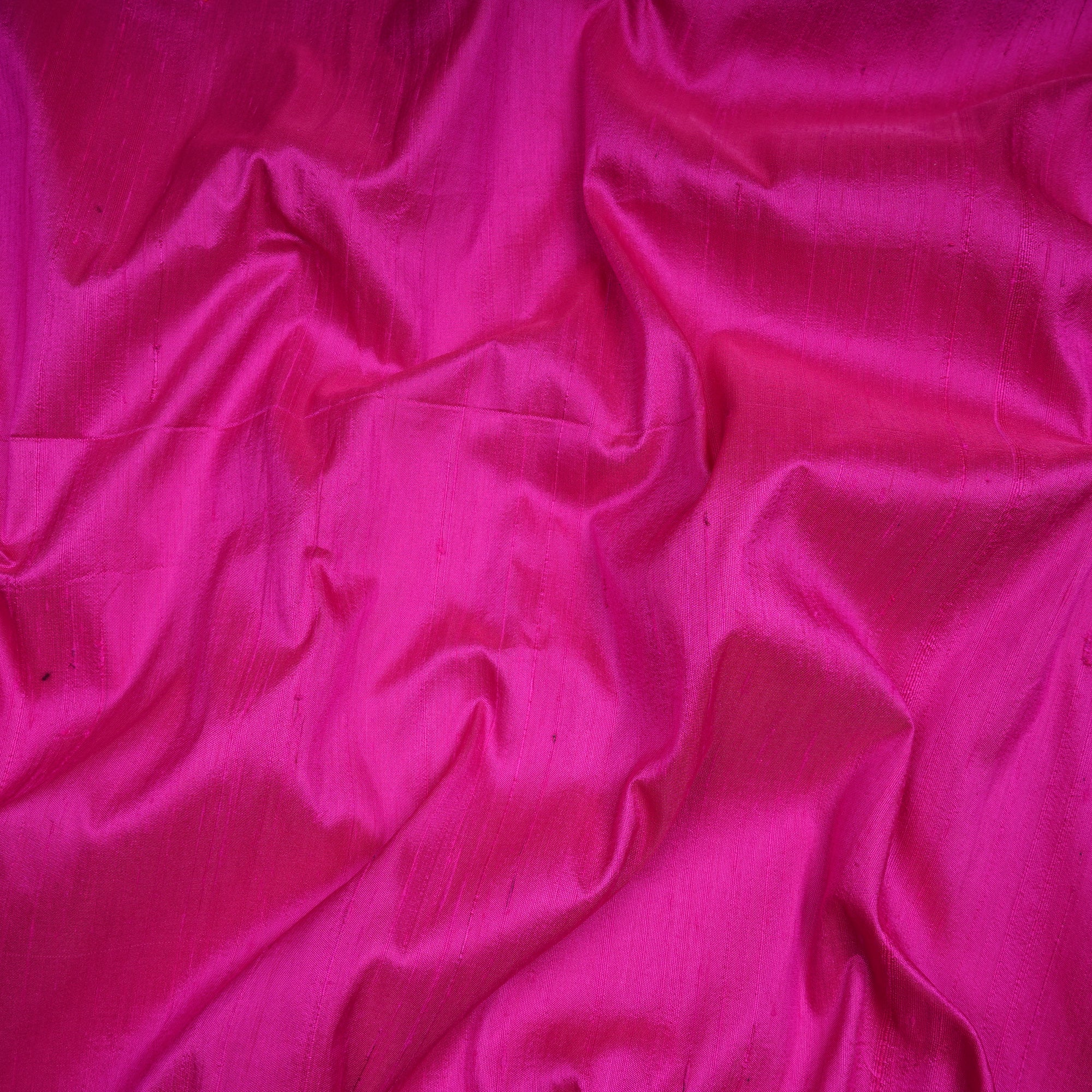 Magenta Color Blended Dupion Silk Fabric