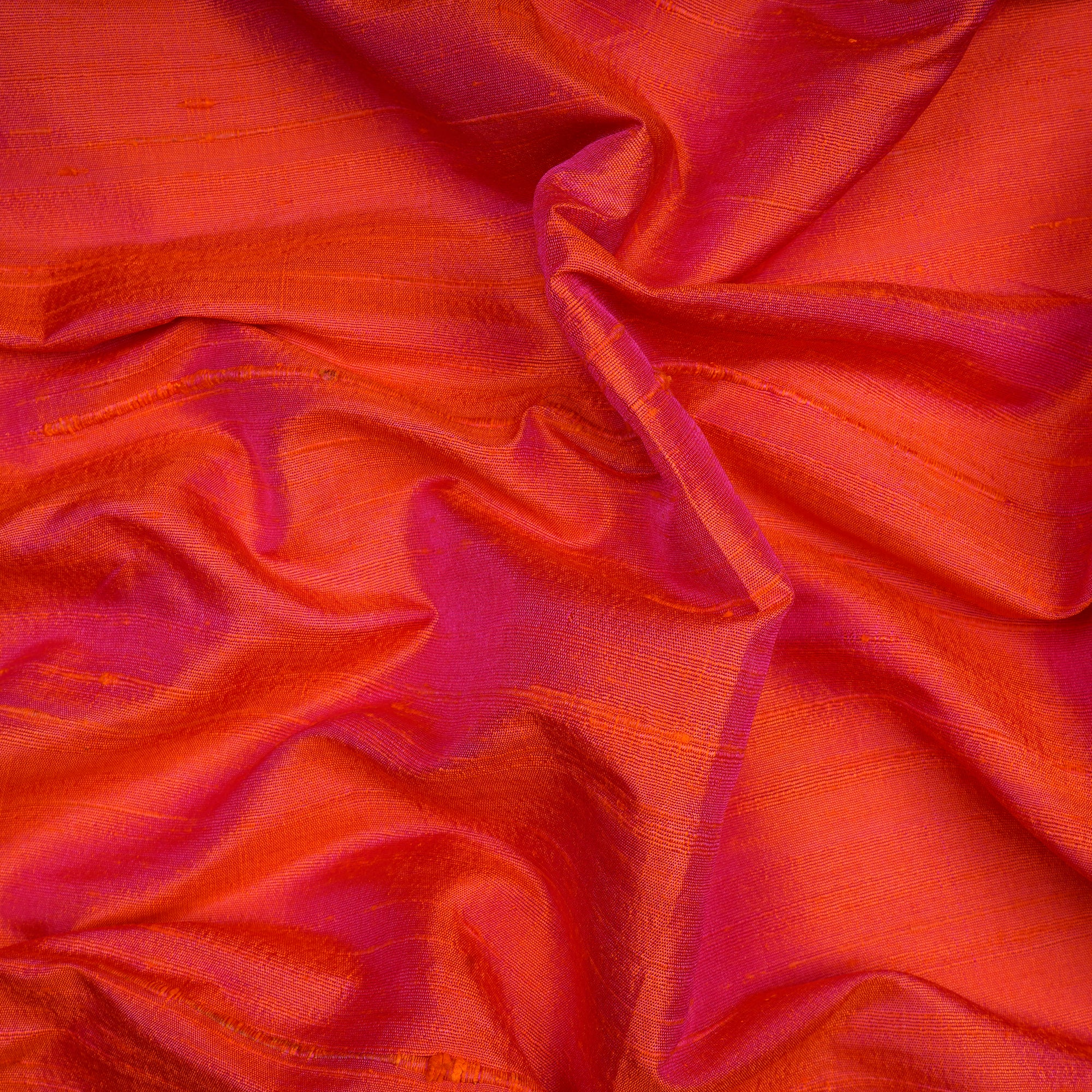 Pink Dyed Dupion (Raw) Silk Fabric