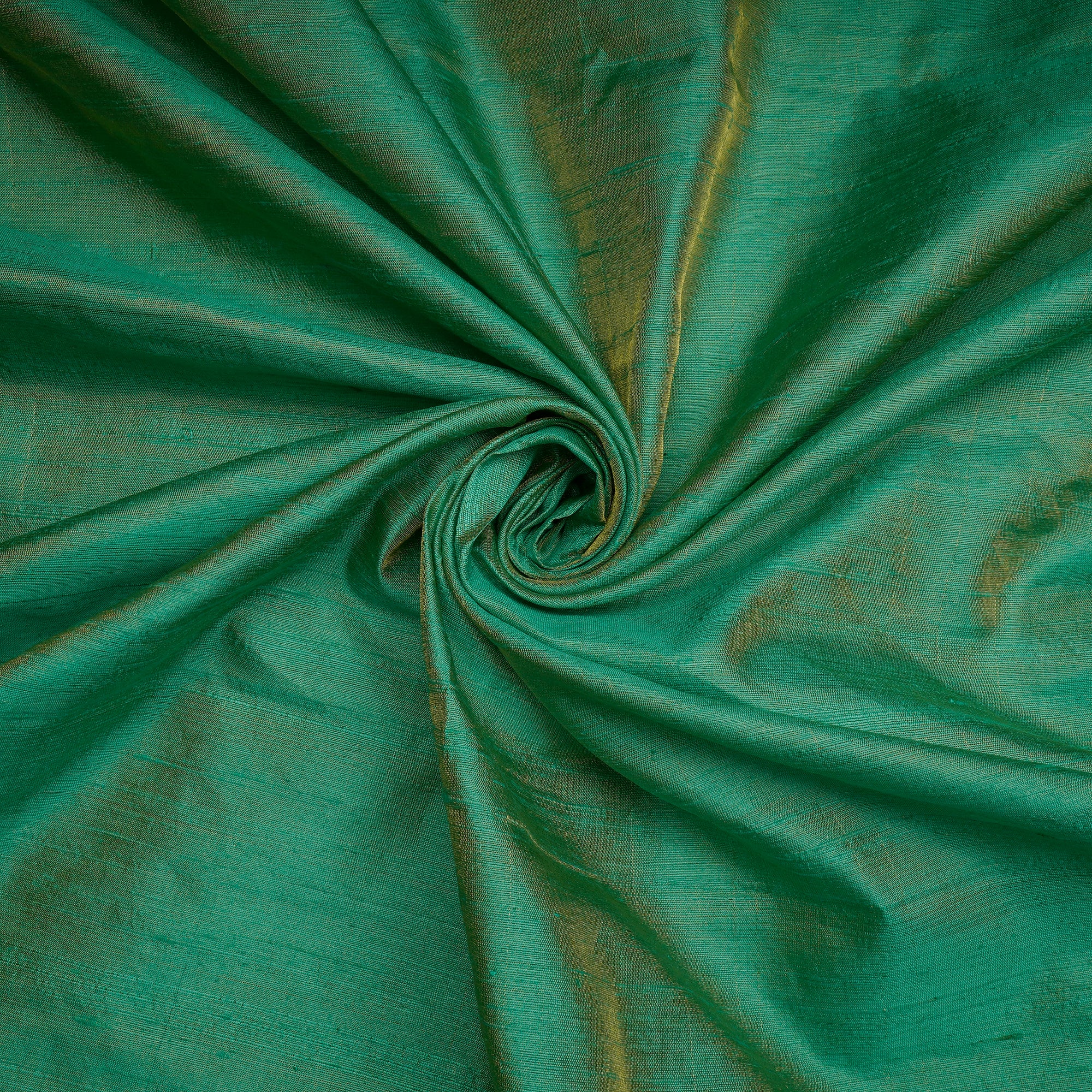 Bermuda-Gold Dupion Tissue Silk Fabric