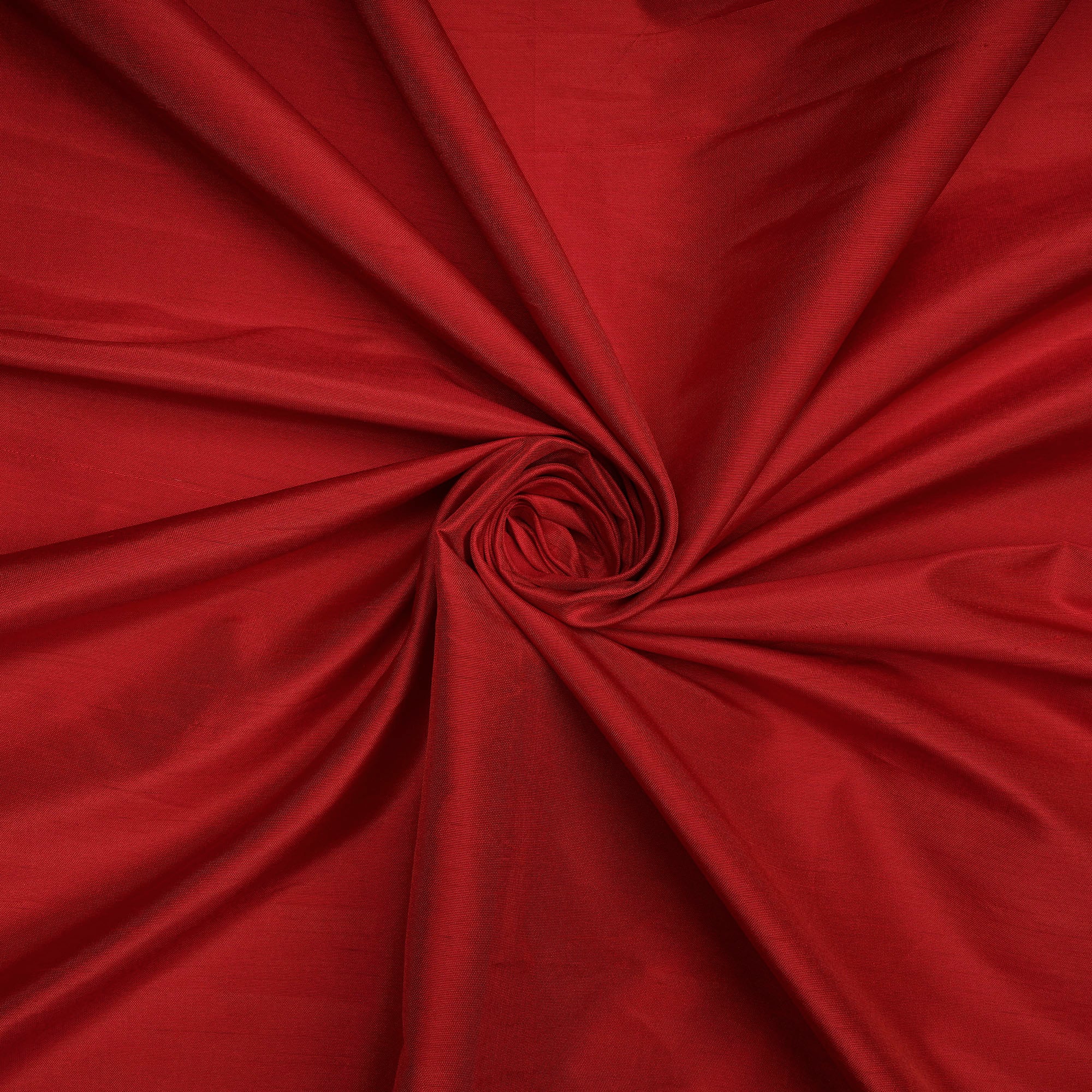 Red Color Dupion Silk Fabric