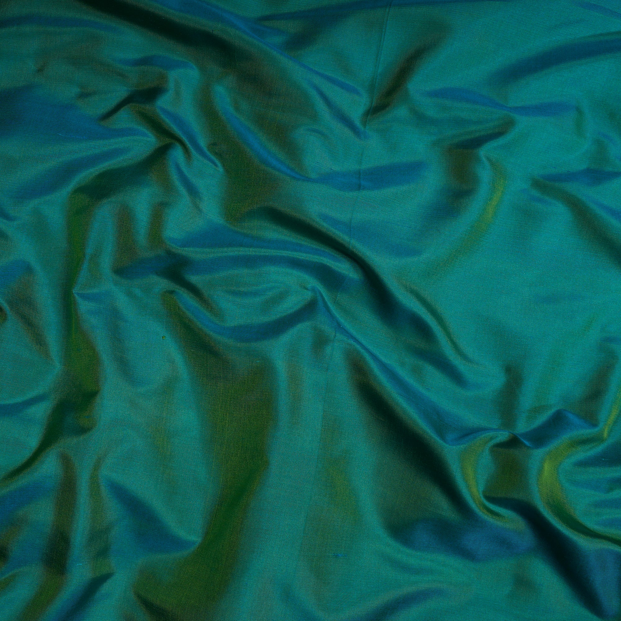 Blue Color Bangalore Silk Fabric