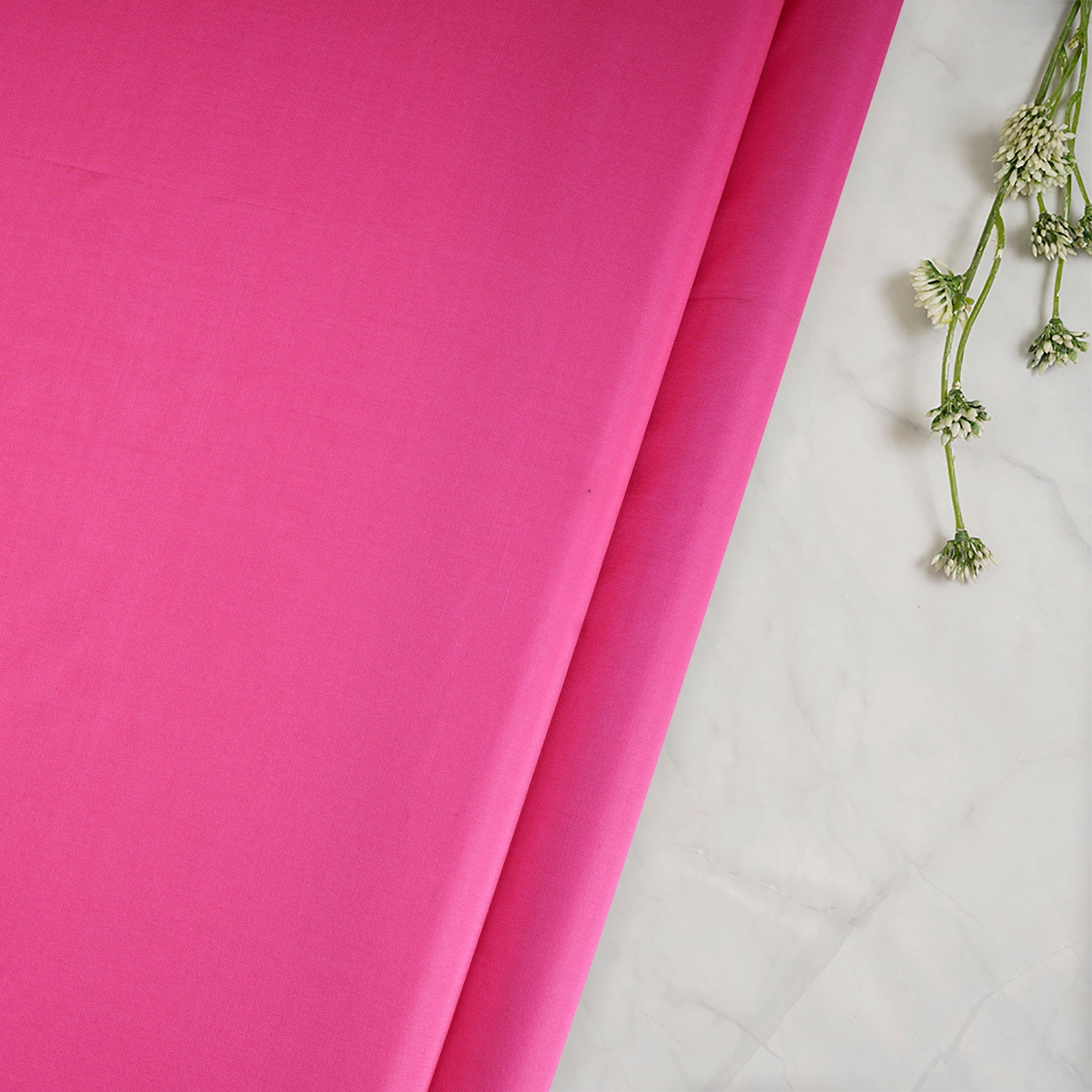 Pink Color Bangalore Silk Fabric