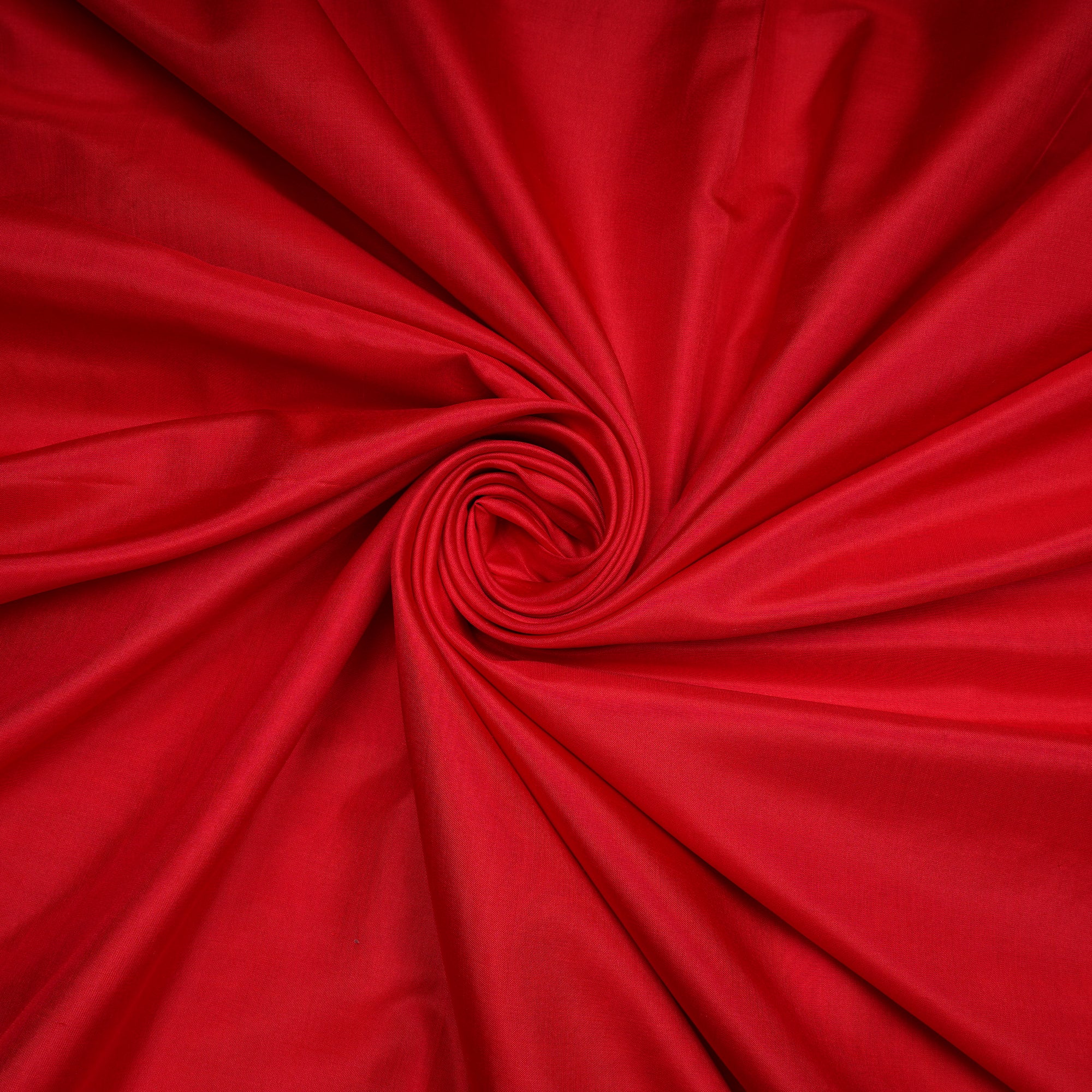 Cherry Red Dyed Plain Bangalore Silk Fabric