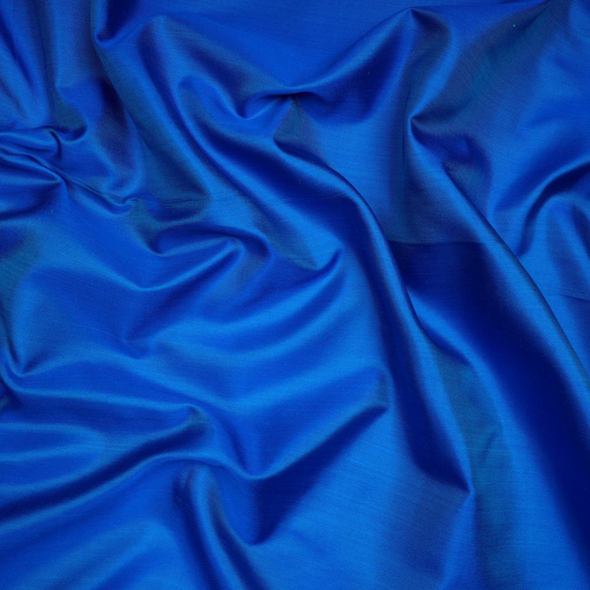 Blue Color Satin Silk Fabric