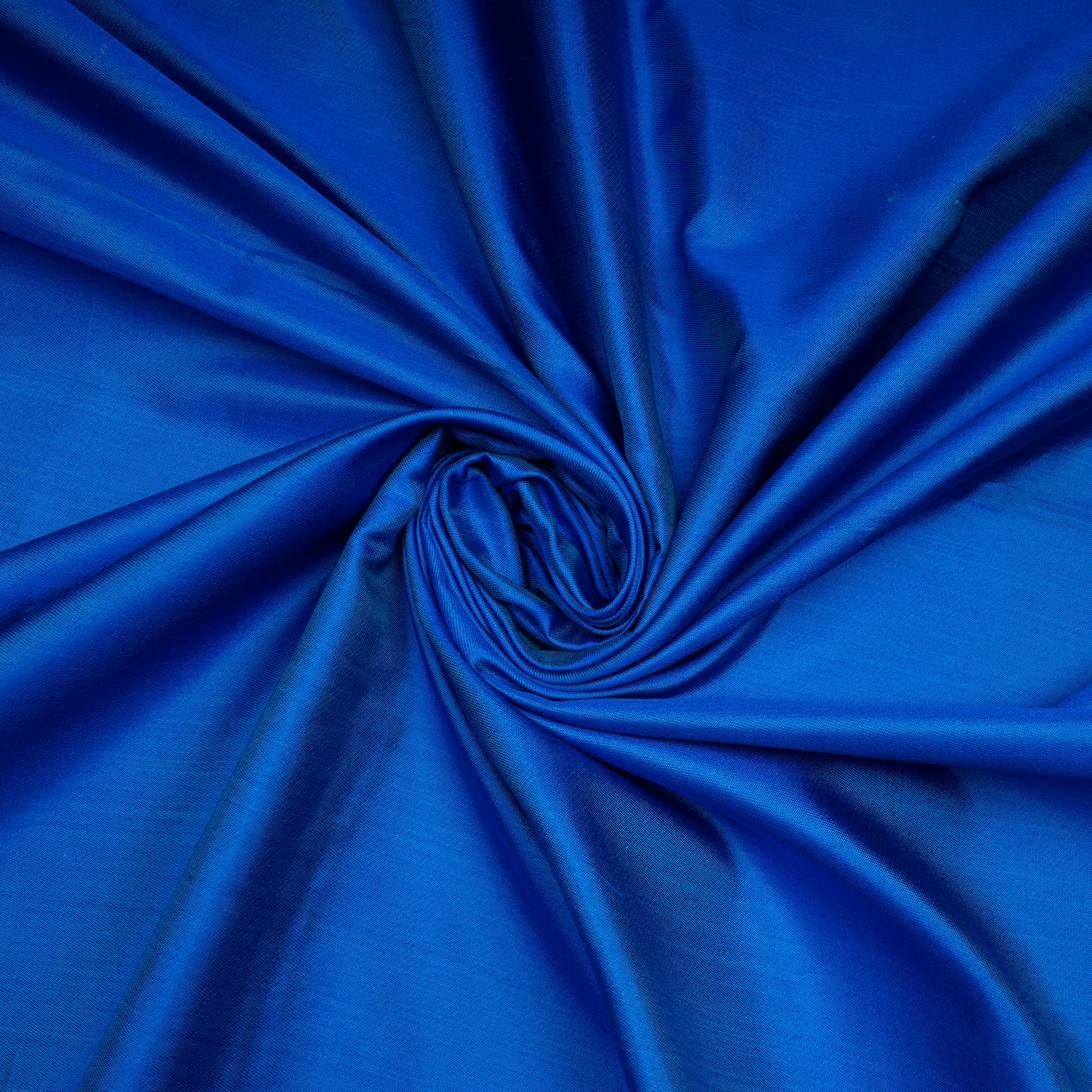 Blue Color Satin Silk Fabric