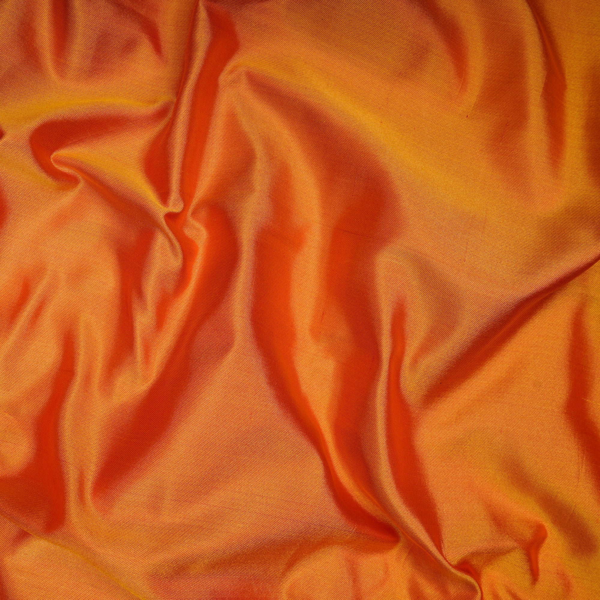 Red-Yellow Color Satin Silk Fabric