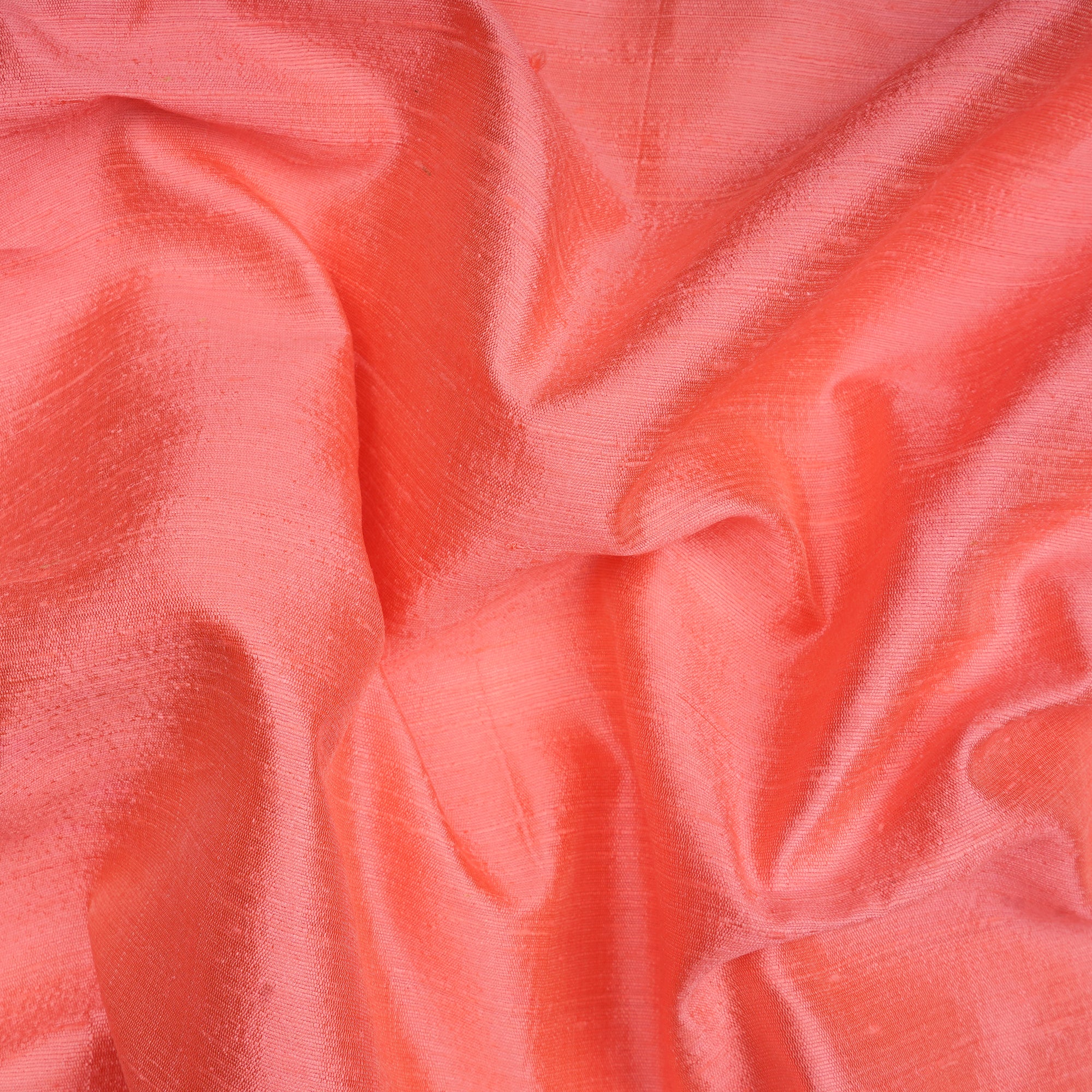 Neon Pink Plain Dyed Dupion (Raw) Silk Fabric