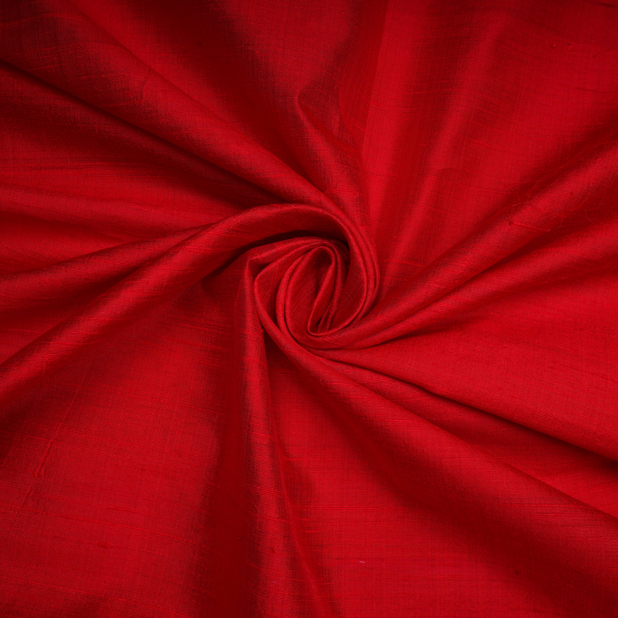 Red Yarn Dyed 90 GLM Dupion (Raw) Silk Fabric