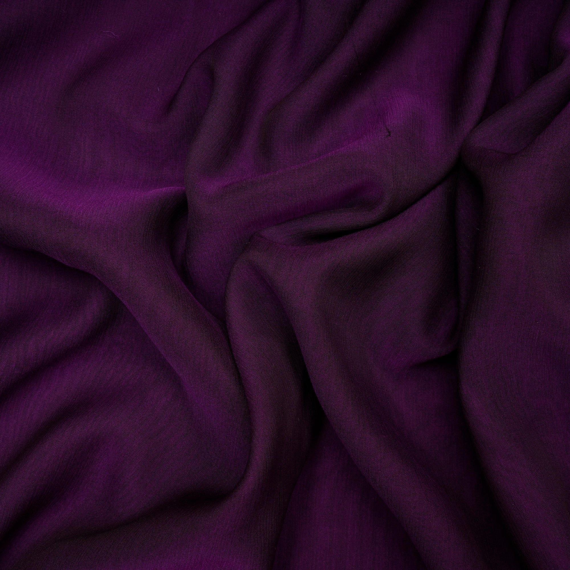 Purple Color Yarn Dyed Chiffon Silk Fabric