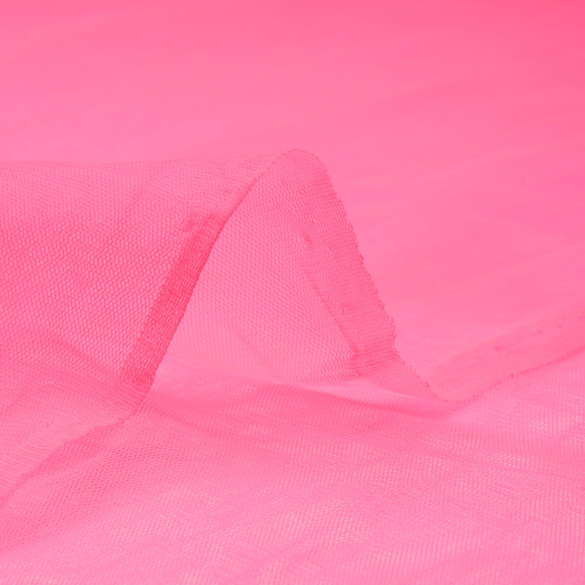 Light Pink Piece Dyed Butterfly Nylon Net Fabric