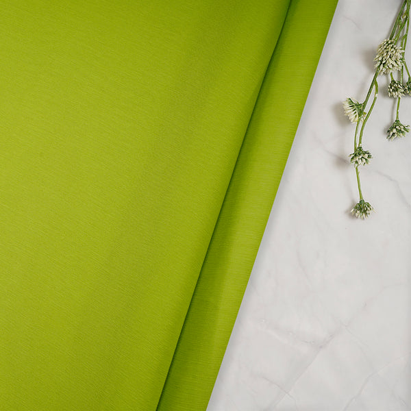 Buy Lime Green Piece Dyed Chiffon Silk Fabric 65290/7 | FFAB