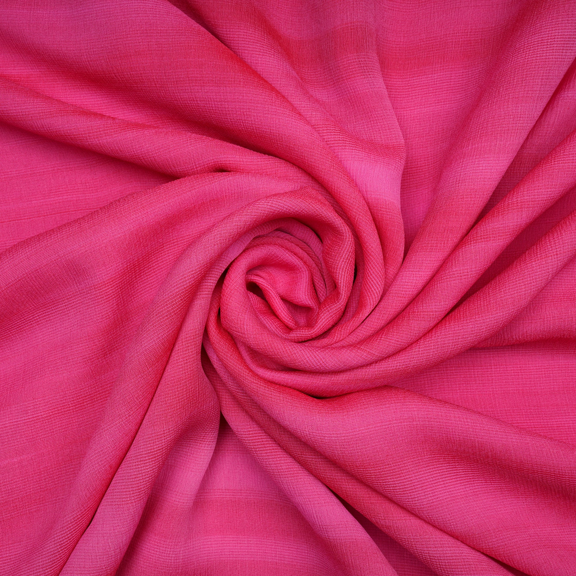 Pink Piece Dyed Chiffon Silk Fabric