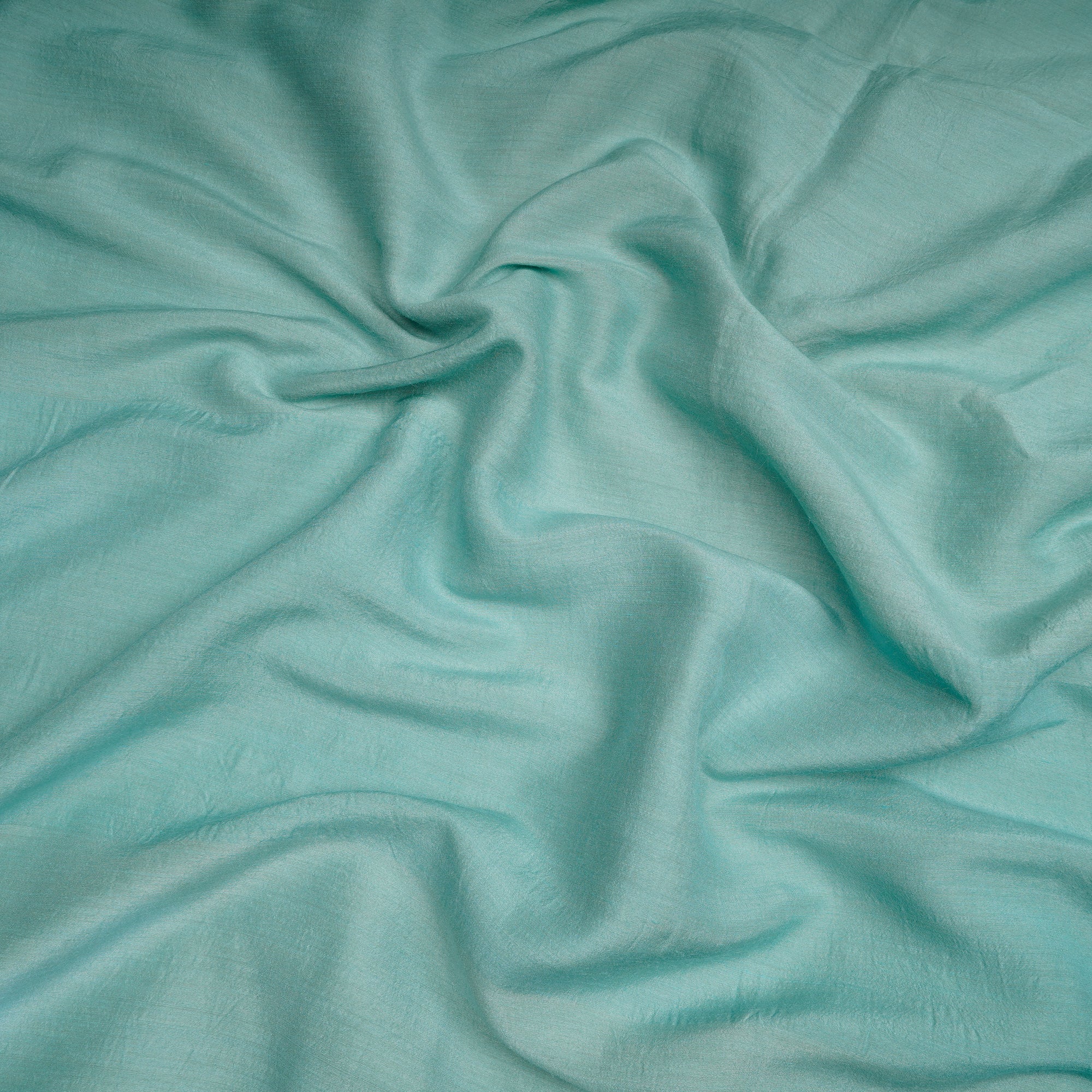 Light Blue Color Piece Dyed Muga Georgette Fabric