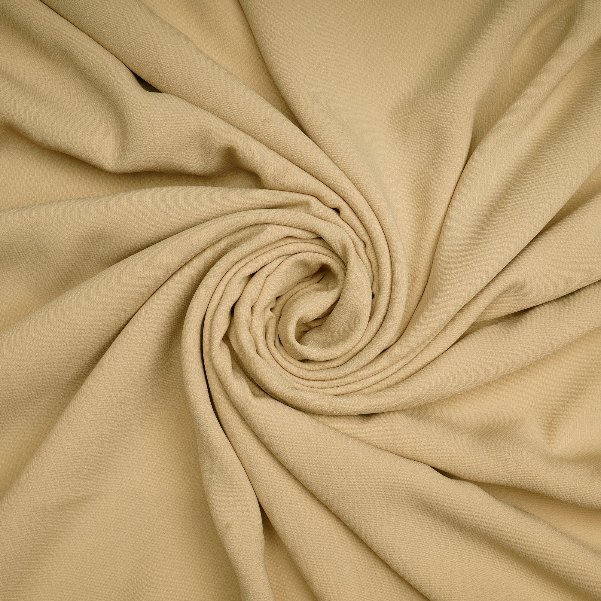 Beige Color Polyester Georgette Twill Fabric