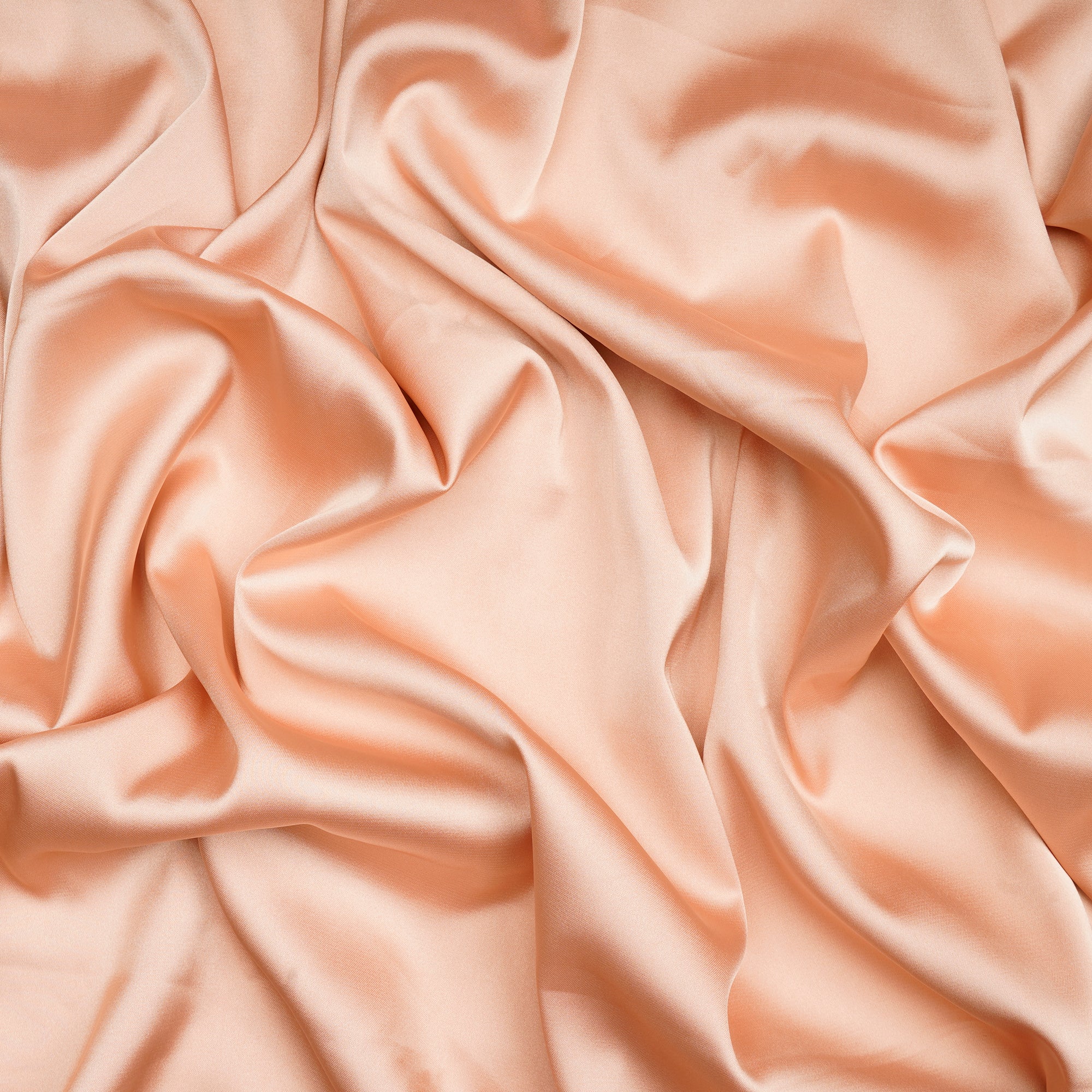 Peach Puff Color Satin Lycra Fabric