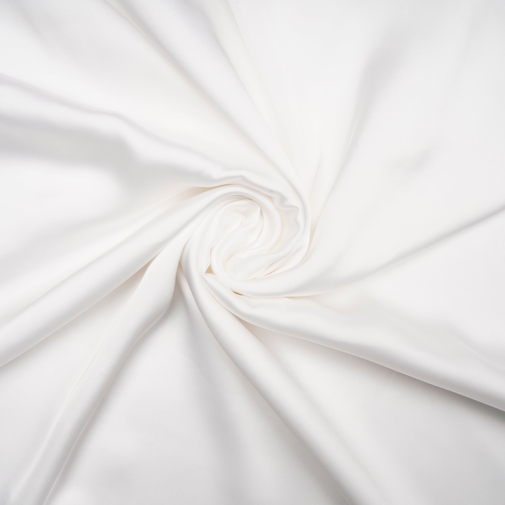 White Plain Polyester Satin Fabric