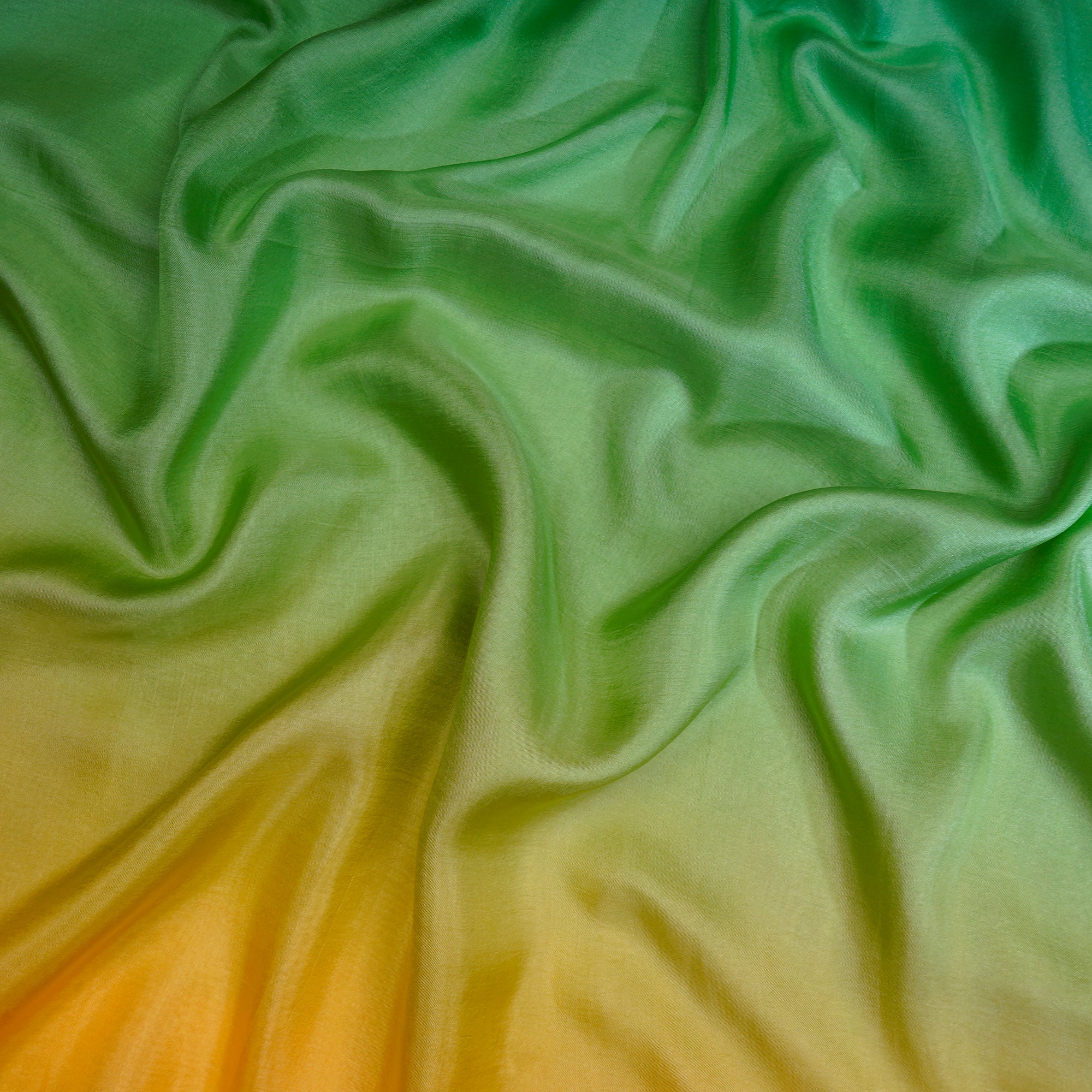 Multi Color Ombre Dyed Taby Silk Fabric