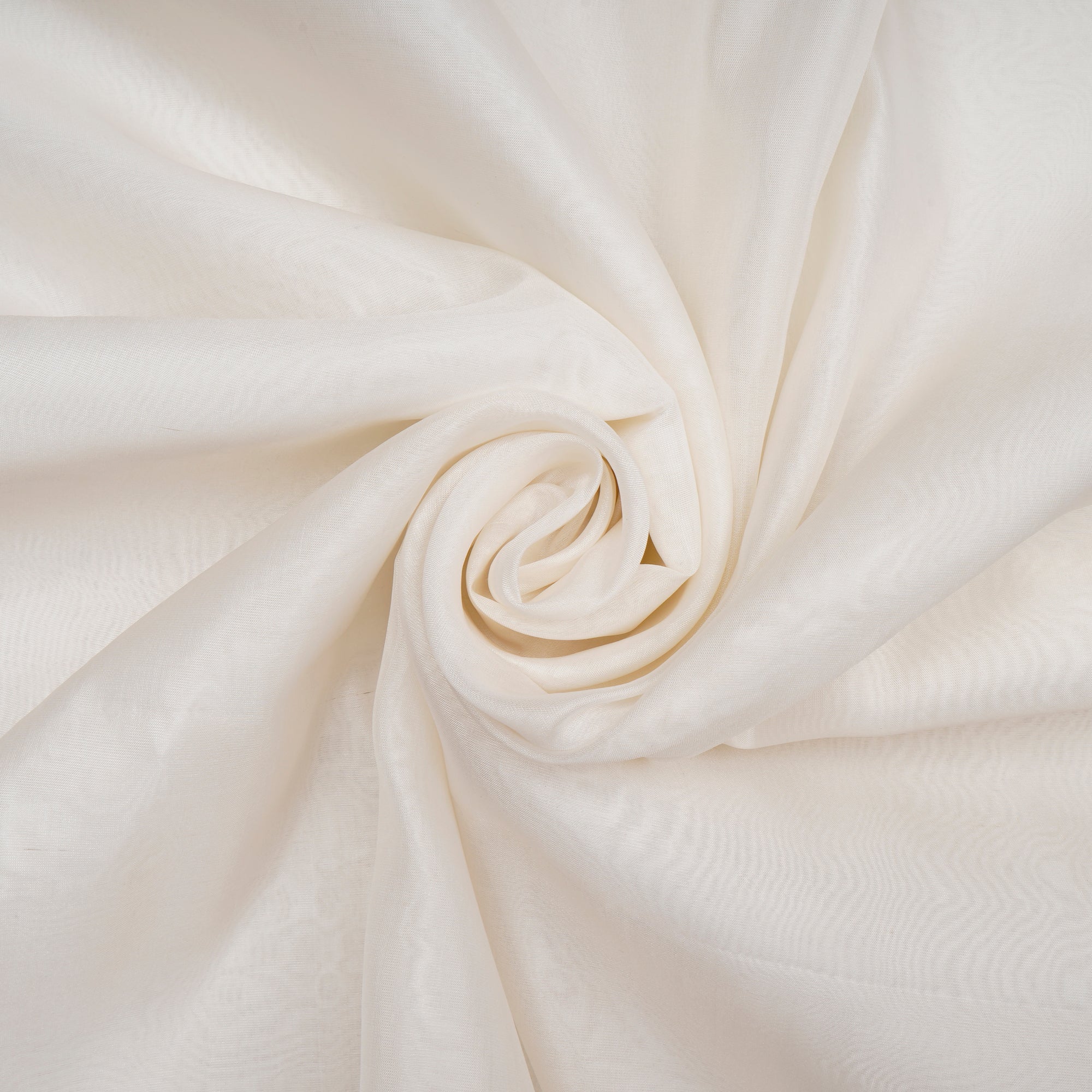 White Dyeable Plain Italian Tafetta Silk Fabric