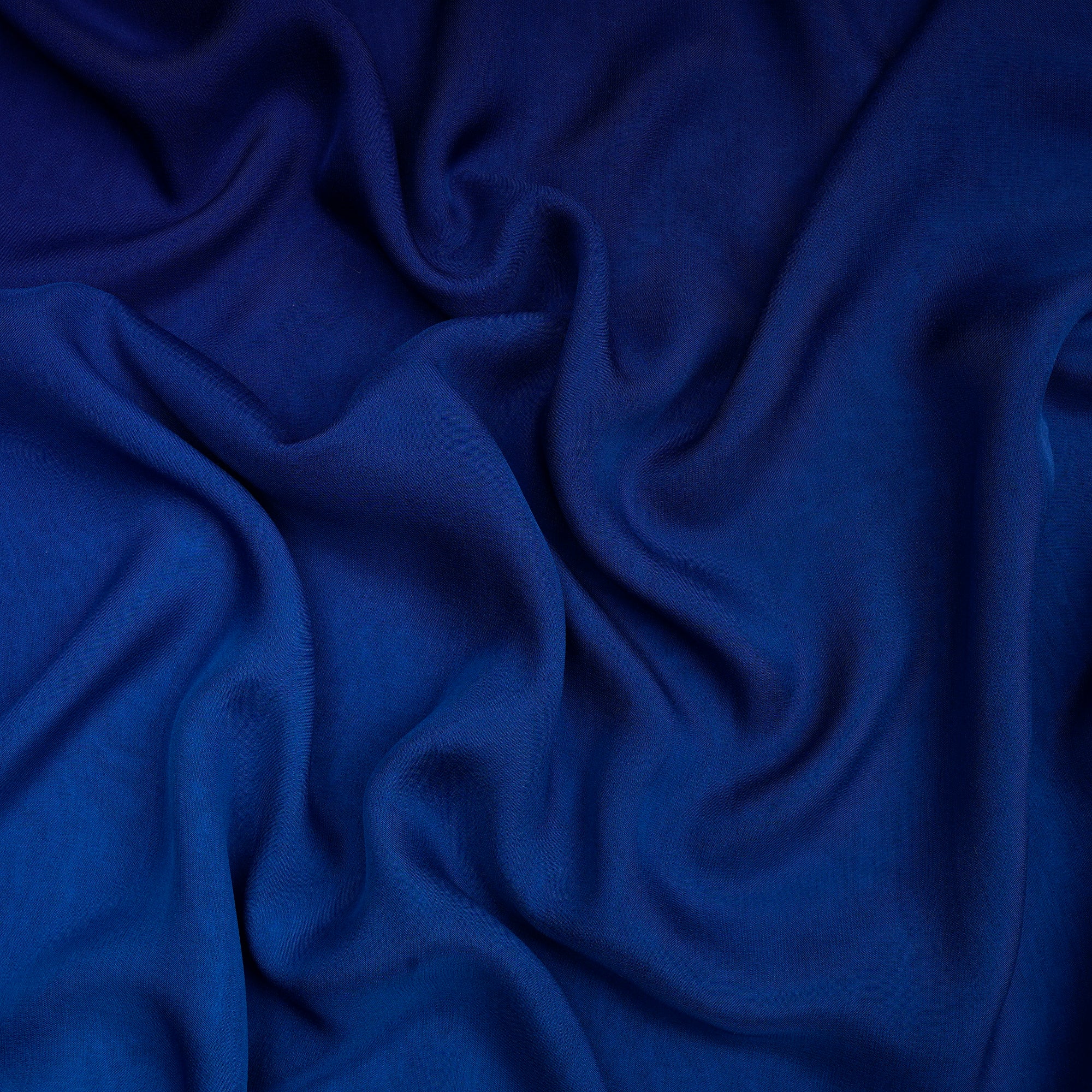 Blue Color Ombre Dyed Chiffon Silk Fabric