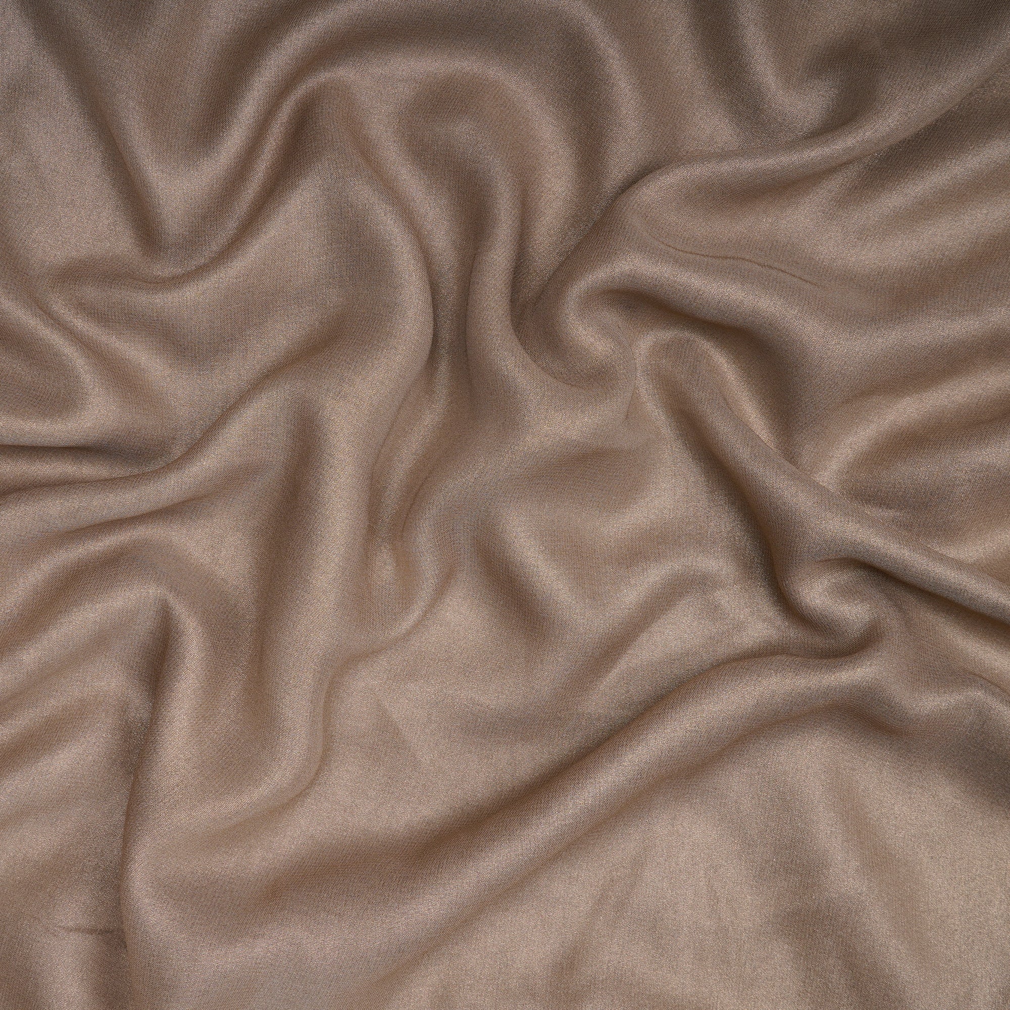 Grey Plain Foile Print Georgette Silk Fabric