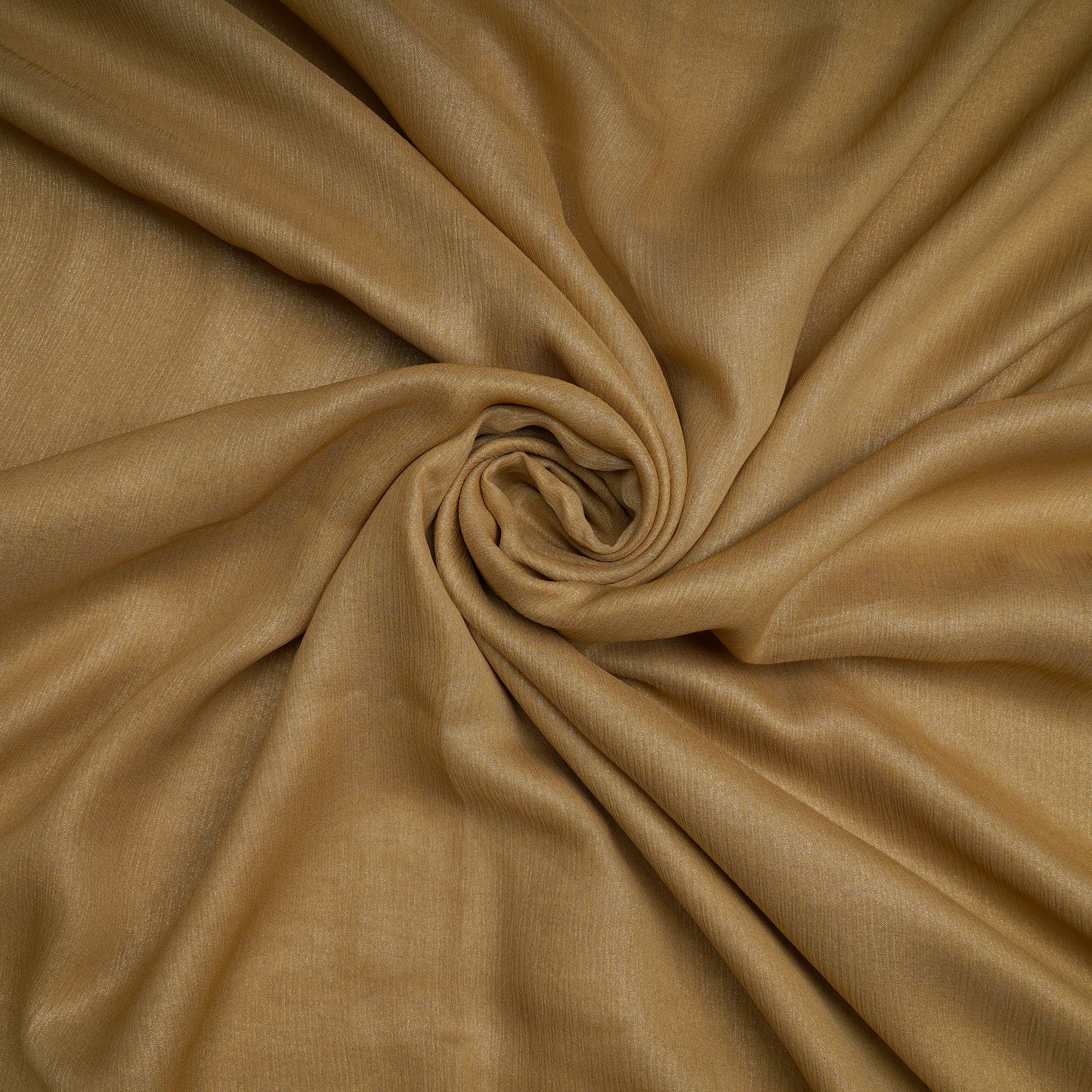 Toas Taupe Foile Chiffon Silk Fabrics