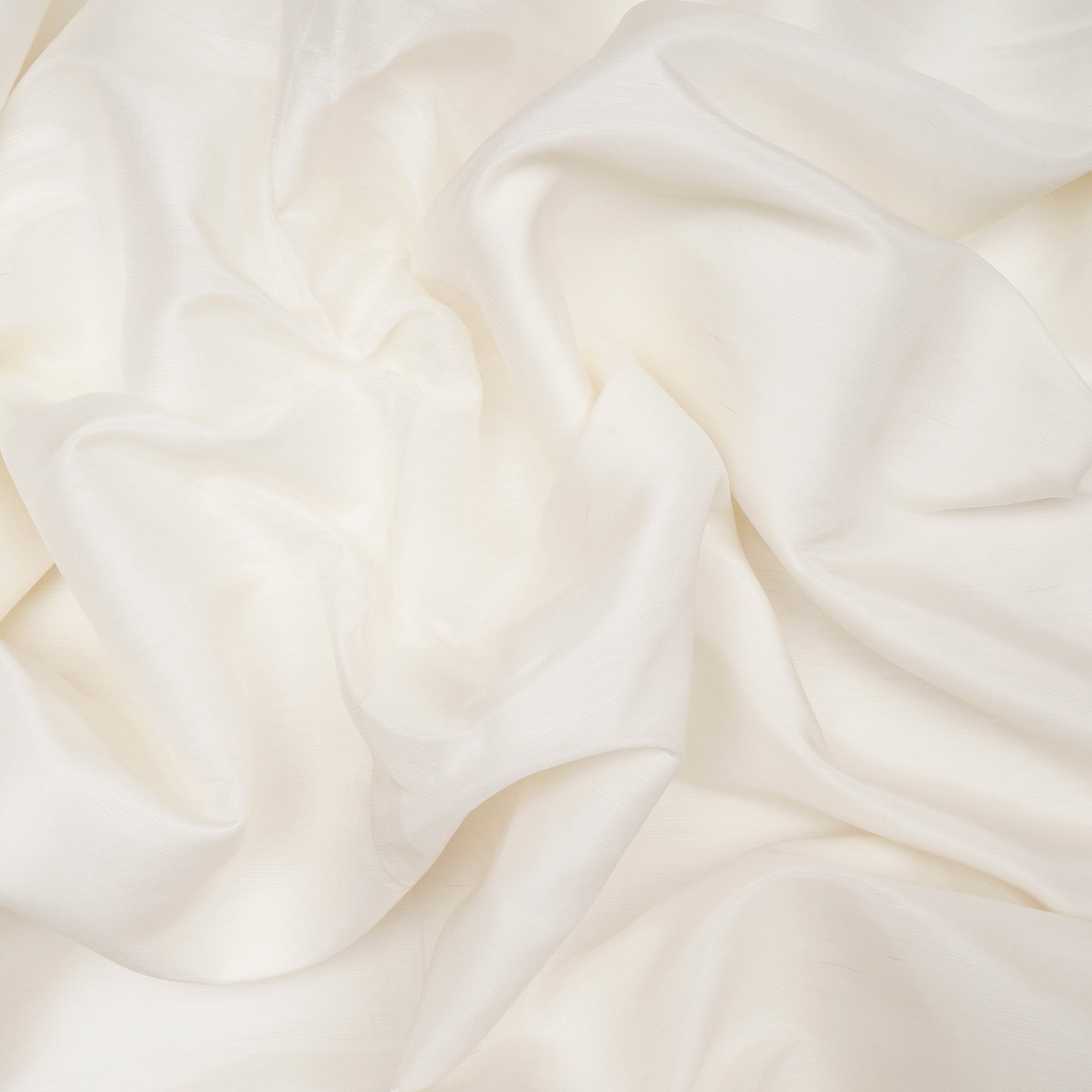 White Dyeable Imported Plain Silk Linen Fabric